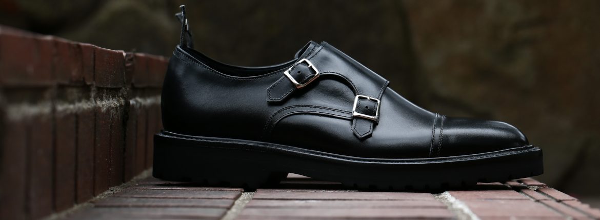 WH (ダブルエイチ) 【WH-0300】 Double Monk Strap Shoes (干場氏 スペシャル モデル) Cruise Last (クルーズラスト) ダブルモンクストラップシューズ BLACK (ブラック) MADE IN JAPAN (日本製) 2018 春夏新作 【干場氏、坪内氏の直筆サイン入り】【ZODIAC限定 スペシャルアイテム】 wh 干場さん 干場スペシャル FORZASTYLE フォルザスタイル 愛知 名古屋 ZODIAC ゾディアック