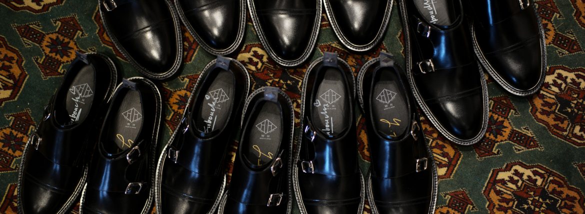 WH (ダブルエイチ) 【WH-0300】 Double Monk Strap Shoes (干場氏 スペシャル モデル) Cruise Last (クルーズラスト) ダブルモンクストラップシューズ BLACK (ブラック) MADE IN JAPAN (日本製) 2018 春夏新作 wh 干場さん 干場スペシャル FORZASTYLE フォルザスタイル 愛知 名古屋 ZODIAC ゾディアック