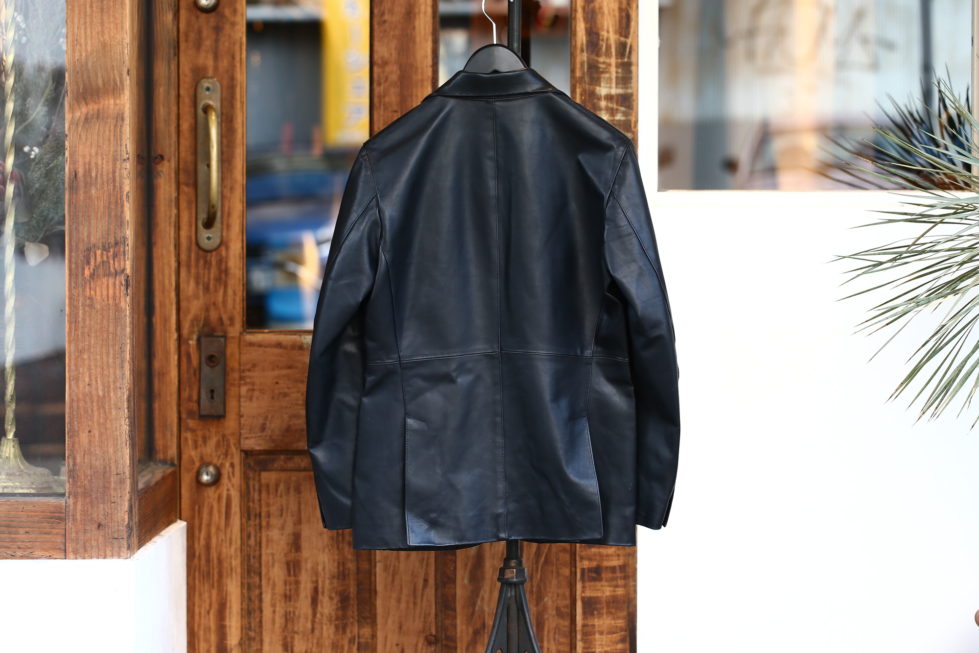 CINQUANTA (チンクアンタ) H613 SINGLE TAILORED JACKET CAVALLO (シングル テーラード ジャケット) ホースレザー ジャケット BLACK (ブラック・999) Made in italy (イタリア製) 2018 春夏新作 cinquanta チンクアンタ レザージャケット ジャケット 愛知 名古屋 Alto e Diritto アルト エ デリット