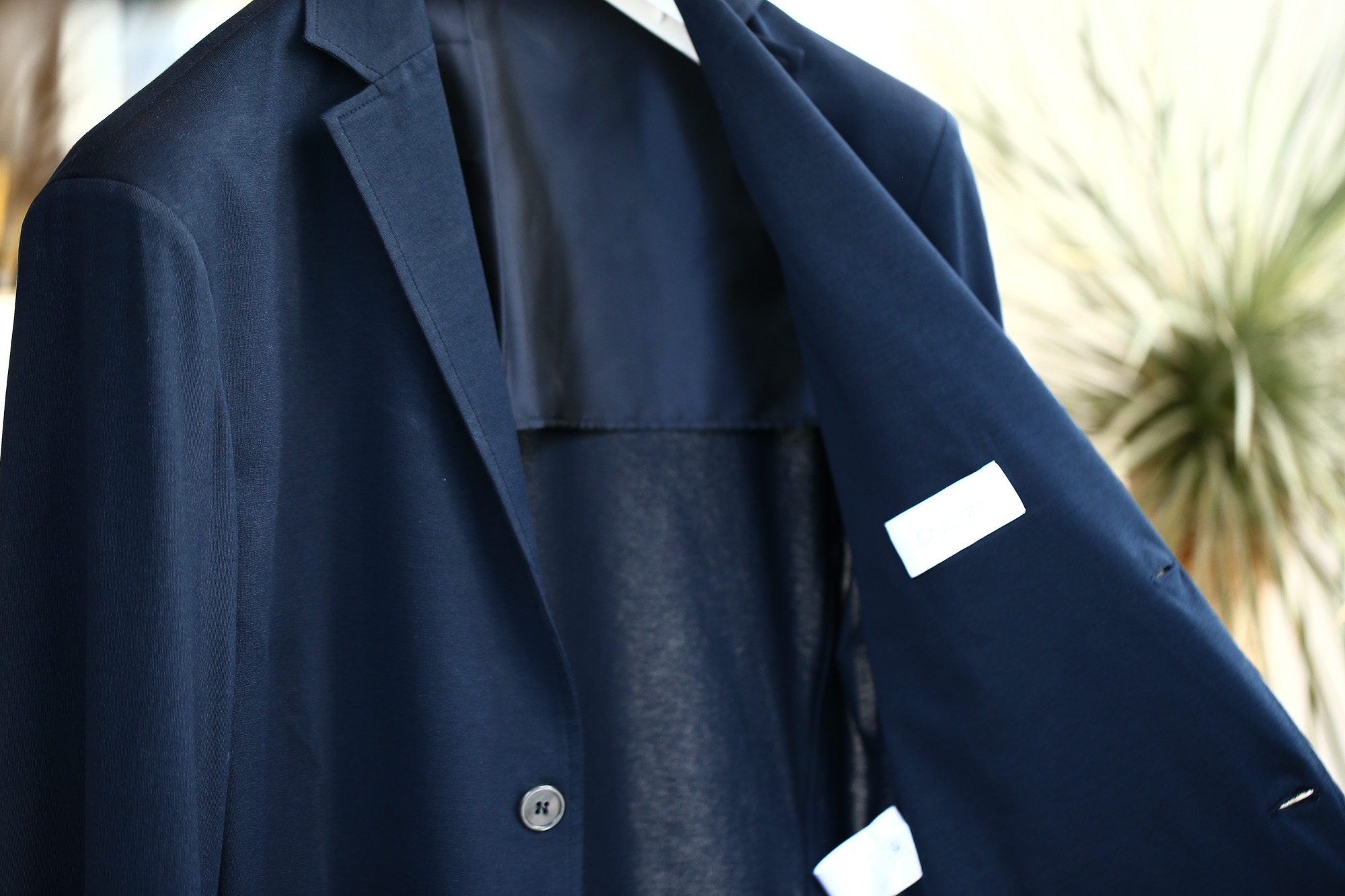 Cruciani (クルチアーニ) Cotton Jersey Jacket (コットンジャージージャケット) Micro Smooth Cotton マイクロスムースコットン ニット ジャケット NAVY (ネイビー・10973) made in italy (イタリア製)　2018 春夏新作　愛知 名古屋 Alto e Diritto アルト エ デリット cruciani クルチアーニ  44,46,48,50,52,54