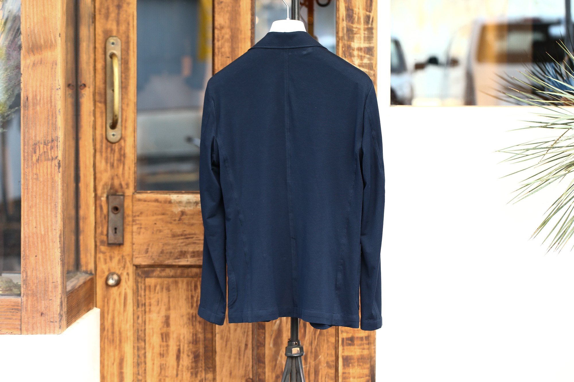 Cruciani (クルチアーニ) Cotton Jersey Jacket (コットンジャージージャケット) Micro Smooth Cotton マイクロスムースコットン ニット ジャケット NAVY (ネイビー・10973) made in italy (イタリア製)　2018 春夏新作　愛知 名古屋 Alto e Diritto アルト エ デリット cruciani クルチアーニ  44,46,48,50,52,54