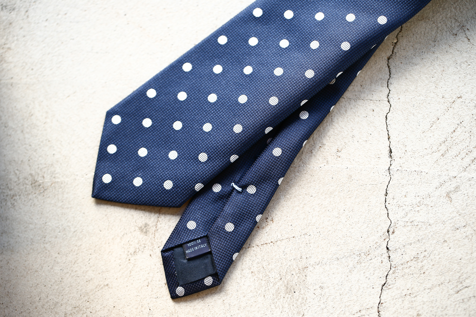 FRANCO BASSI (フランコバッシ) DOT TIE (ドットタイ) シルク ジャガード ドット ネクタイ NAVY (ネイビー・3) Made in italy (イタリア製) 2018 春夏新作 francobassi フランコバッシ 愛知 名古屋 Alto e Diritto アルト エ デリット タイ ネクタイ