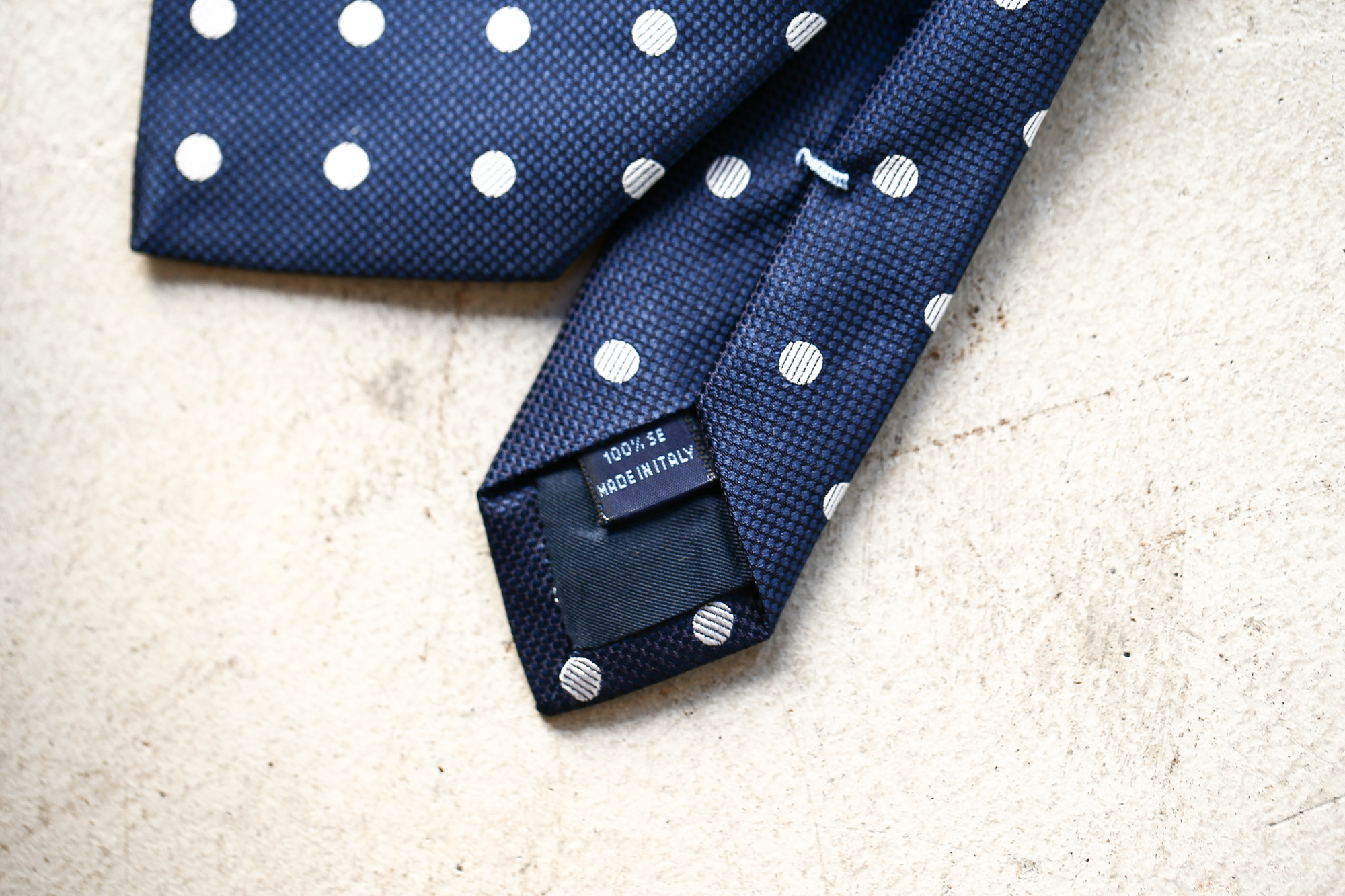 FRANCO BASSI (フランコバッシ) DOT TIE (ドットタイ) シルク ジャガード ドット ネクタイ NAVY (ネイビー・3) Made in italy (イタリア製) 2018 春夏新作 francobassi フランコバッシ 愛知 名古屋 Alto e Diritto アルト エ デリット タイ ネクタイ