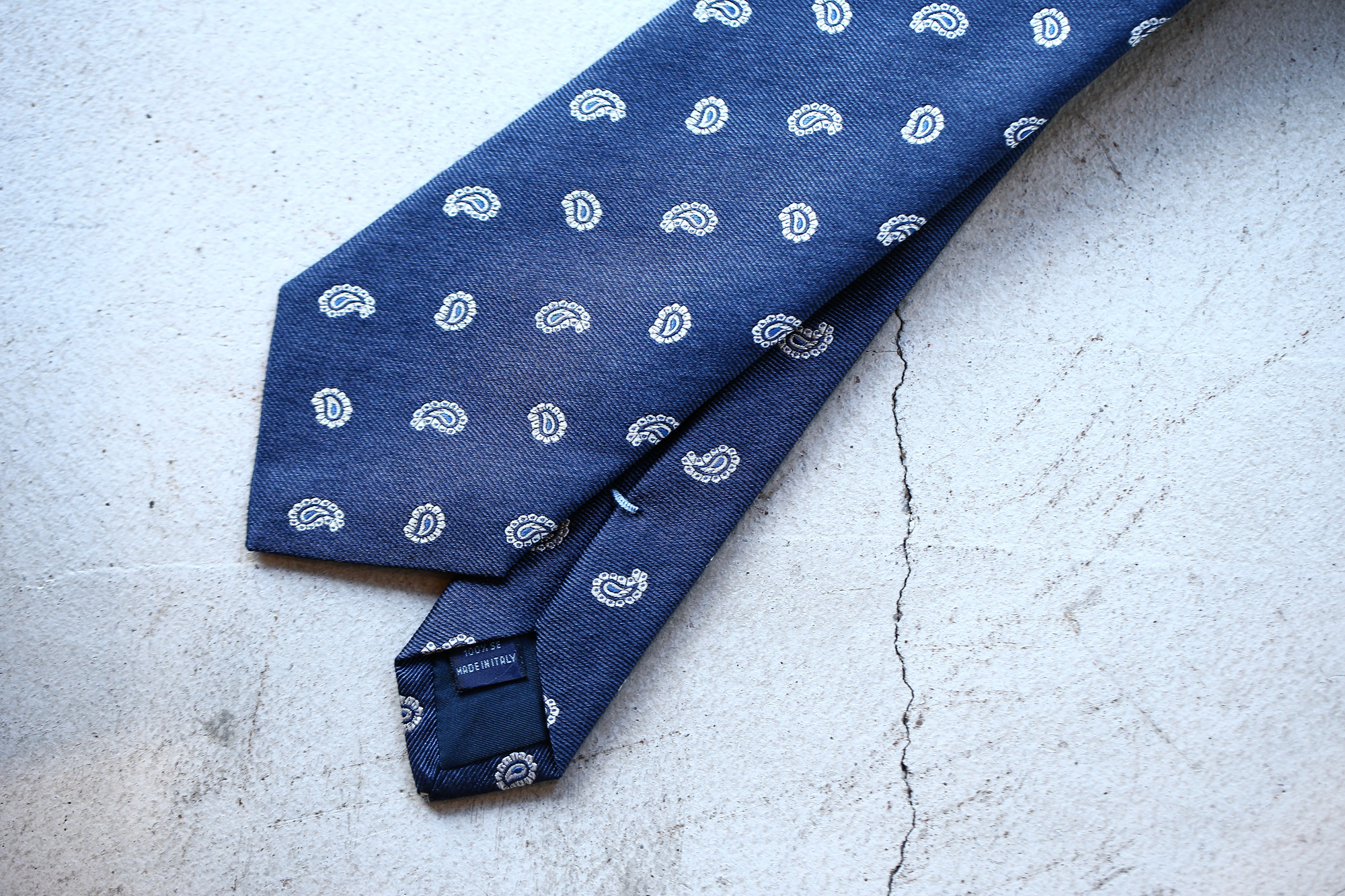 FRANCO BASSI (フランコバッシ) PAISLEY TIE (ペイズリータイ) シルク ジャガード ペイズリー ネクタイ NAVY (ネイビー・4) Made in italy (イタリア製) 2018 春夏新作 francobassi フランコバッシ 愛知 名古屋 Alto e Diritto アルト エ デリット タイ ネクタイ