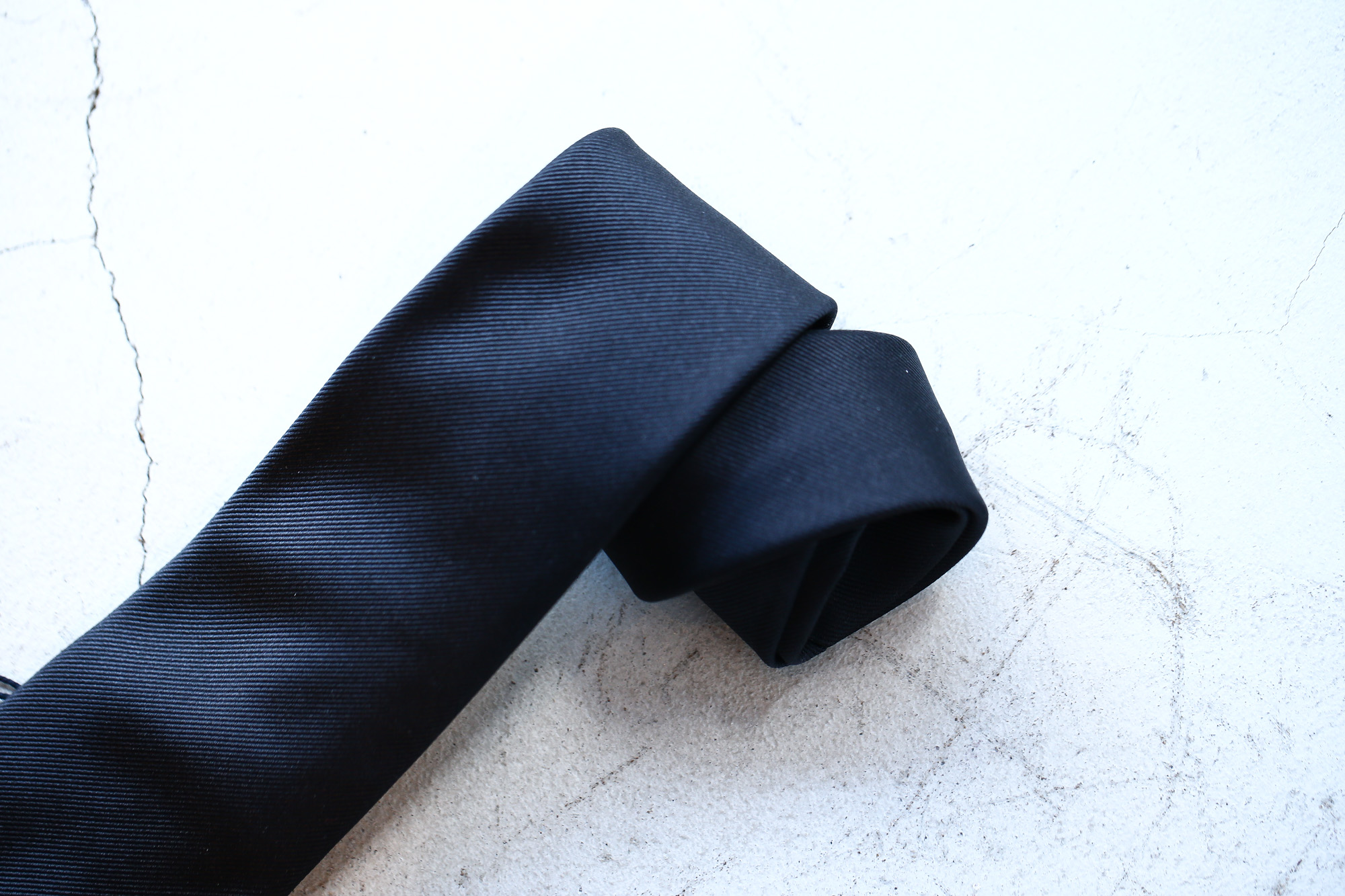 FRANCO BASSI (フランコバッシ) SOLID TIE (ソリッドタイ) シルク ソリッド ネクタイ BLACK (ブラック・18) Made in italy (イタリア製) 2018 春夏新作 francobassi フランコバッシ 愛知 名古屋 Alto e Diritto アルト エ デリット タイ ネクタイ