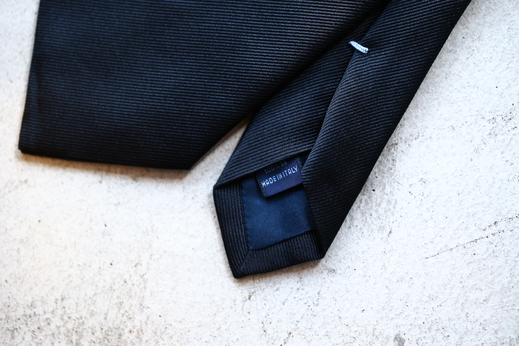 FRANCO BASSI (フランコバッシ) SOLID TIE (ソリッドタイ) シルク ソリッド ネクタイ BLACK (ブラック・18) Made in italy (イタリア製) 2018 春夏新作 francobassi フランコバッシ 愛知 名古屋 Alto e Diritto アルト エ デリット タイ ネクタイ