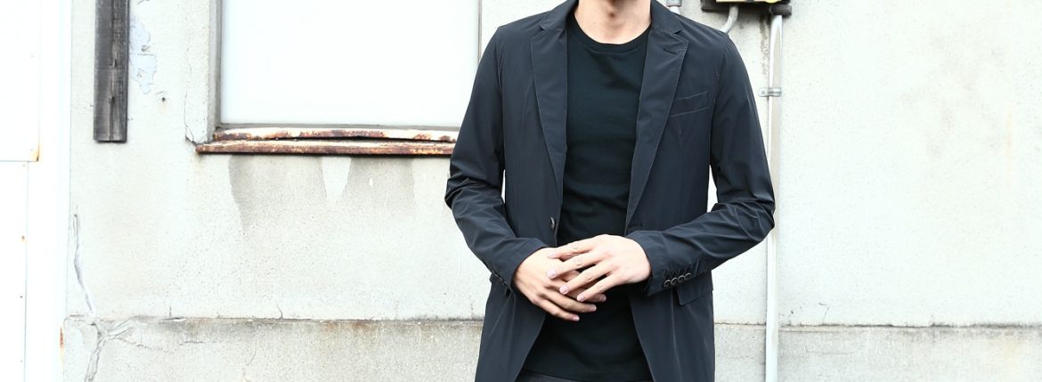 【HERNO / ヘルノ】 GA0069U Stretch Nylon Jacket (ストレッチ ナイロン ジャケット) 撥水ナイロン 2Bジャケット BLACK (ブラック・9300) Made in italy (イタリア製) 2018 春夏新作 愛知 名古屋 ZODIAC ゾディアック 42,44,46,48,50,52,54