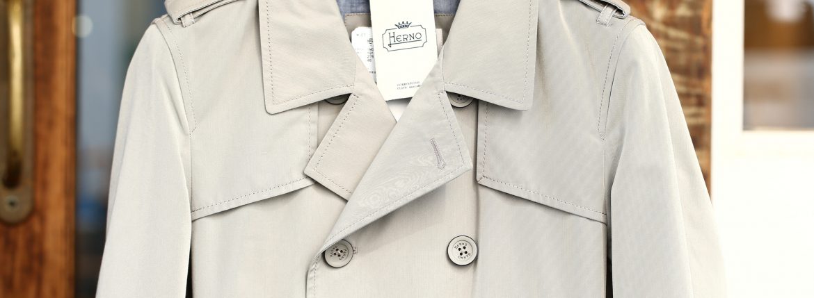 HERNO (ヘルノ) IM0127U Rain Collection Trench coat (レインコレクション トレンチコート) 撥水 ダブルブレスト トレンチコート BEIGE (ベージュ・2750) Made in italy (イタリア製) 2018 春夏新作 herno ヘルノ 愛知 名古屋 ZODIAC ゾディアック トレンチ