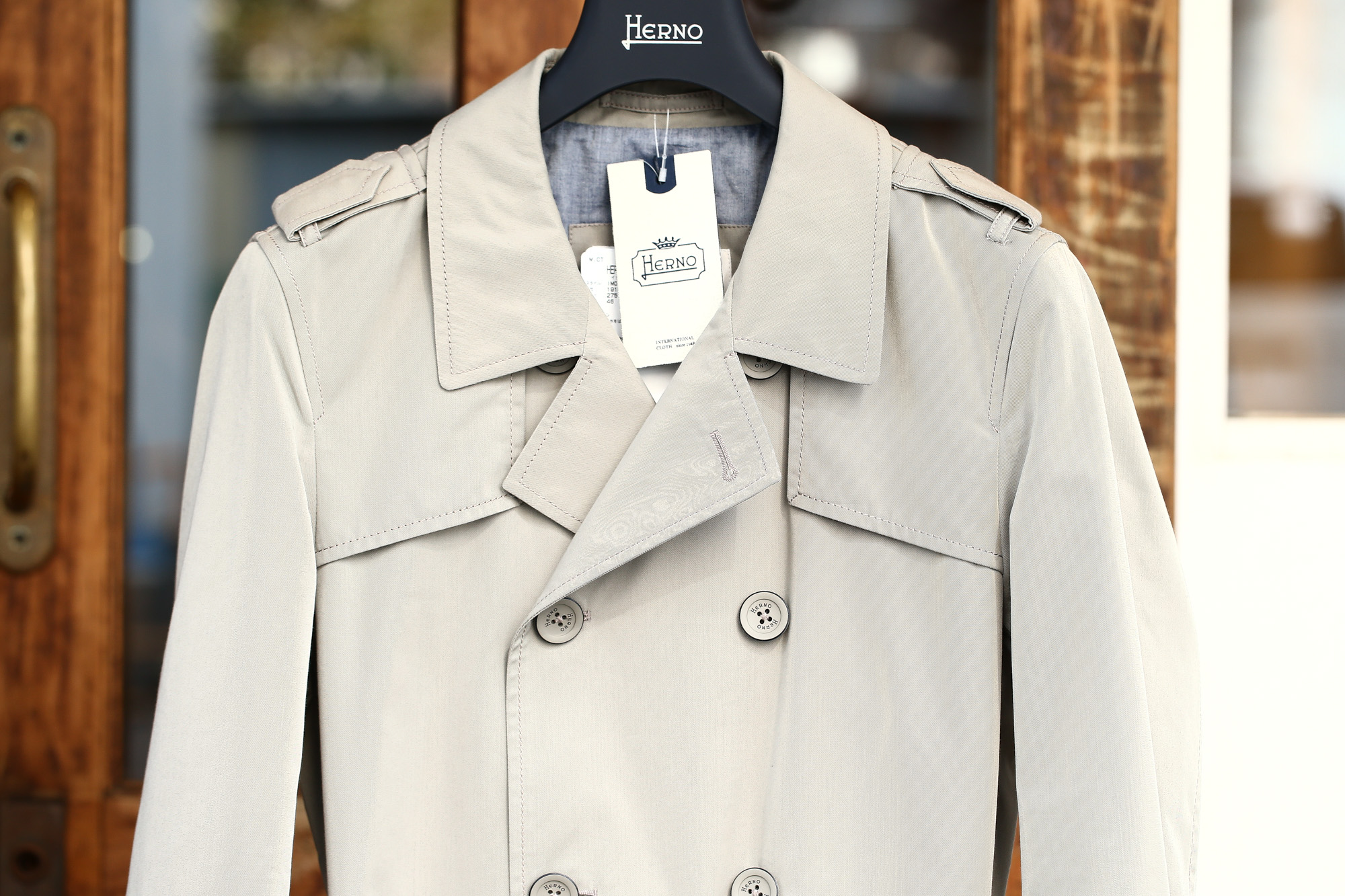 HERNO (ヘルノ) IM0127U Rain Collection Trench coat (レインコレクション トレンチコート) 撥水 ダブルブレスト トレンチコート BEIGE (ベージュ・2750) Made in italy (イタリア製) 2018 春夏新作 herno ヘルノ 愛知 名古屋 Alto e Diritto アルト エ デリット トレンチ