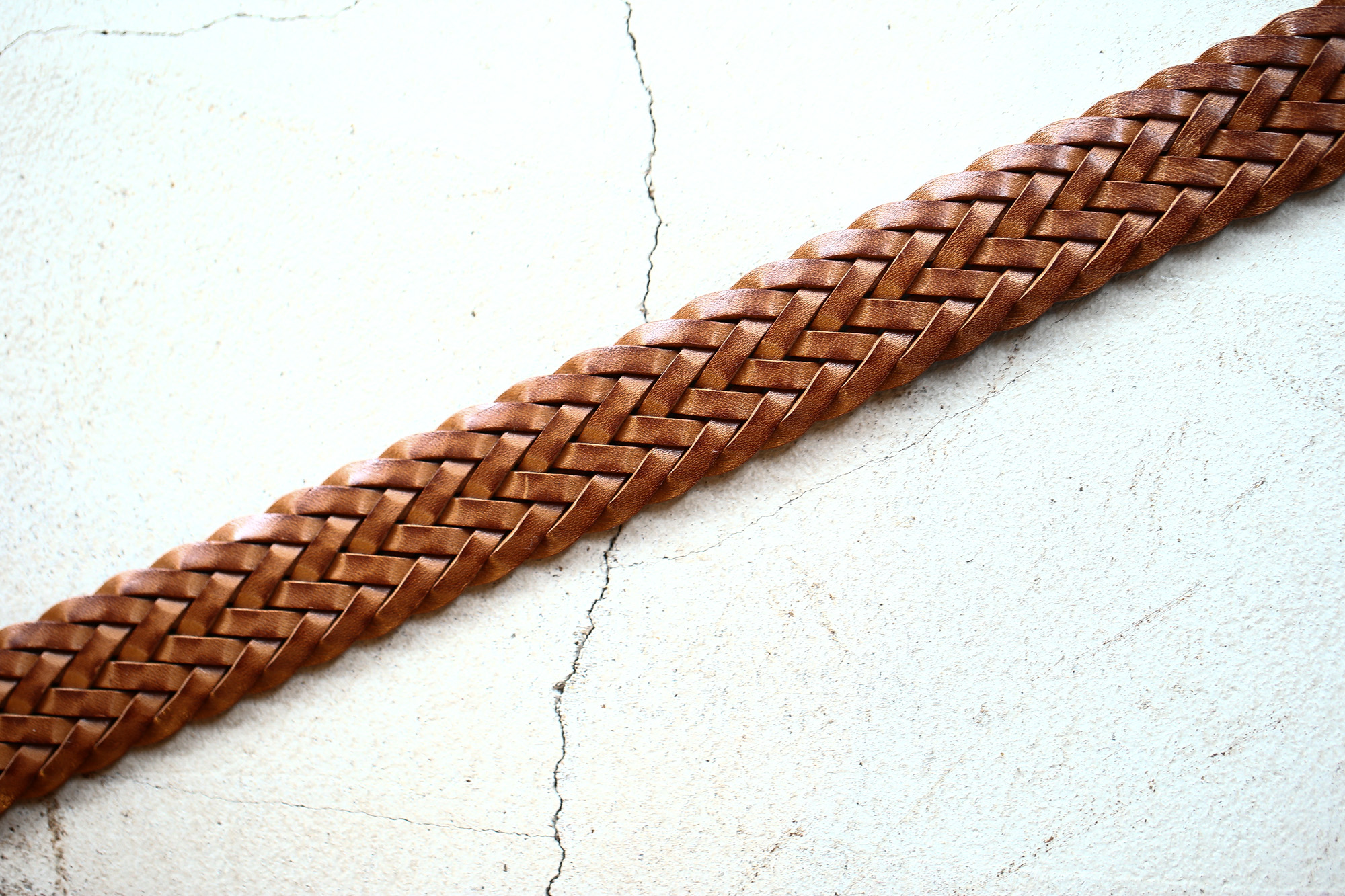 J&M DAVIDSON (ジェイアンドエムデヴィッドソン) ENVELOPE BUCKLE TIP END PLAITED BELT 30MM (エンベロープバックルチップエンドプレーテッドベルト 30mm) 1364 CALF LEATHER (カーフレザー) プンターレ メッシュベルト TAN (タン・290) Made in italy (イタリア製) 2018 春夏新作 愛知 名古屋 Alto e Diritto アルト エ デリット jmdavidson ジェイエムデヴィッドソン ベルト メッシュ