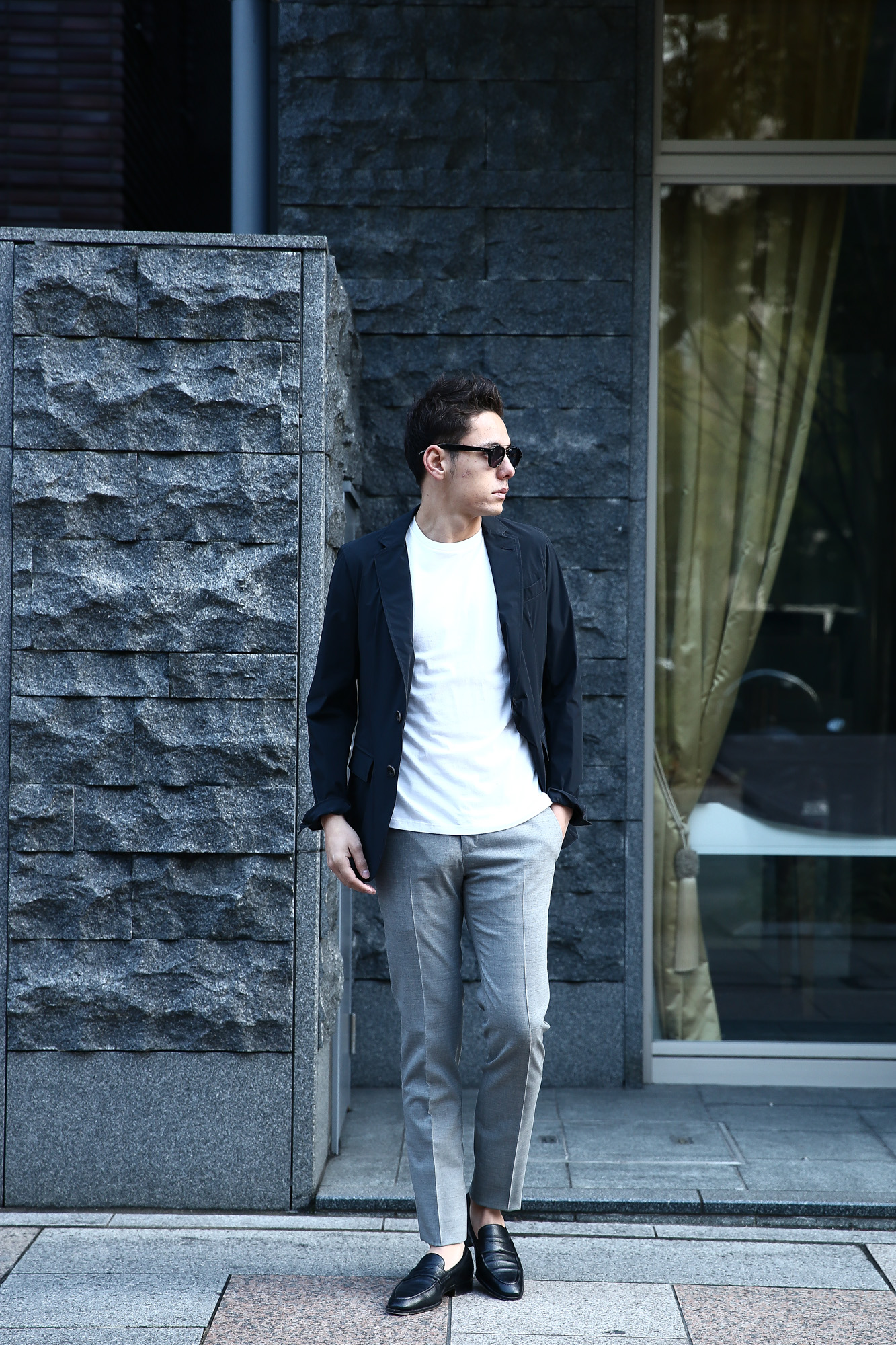 【PT01 / ピーティーゼロウーノ】 BUSINESS SUPER SLIM FIT (スーパースリムフィット) ストレッチ トロピカル サマーウール スラックス GRAY (グレー・0230) 2018 春夏新作 pt01 ピーティー 愛知 名古屋 Alto e Diritto アルト エ デリット