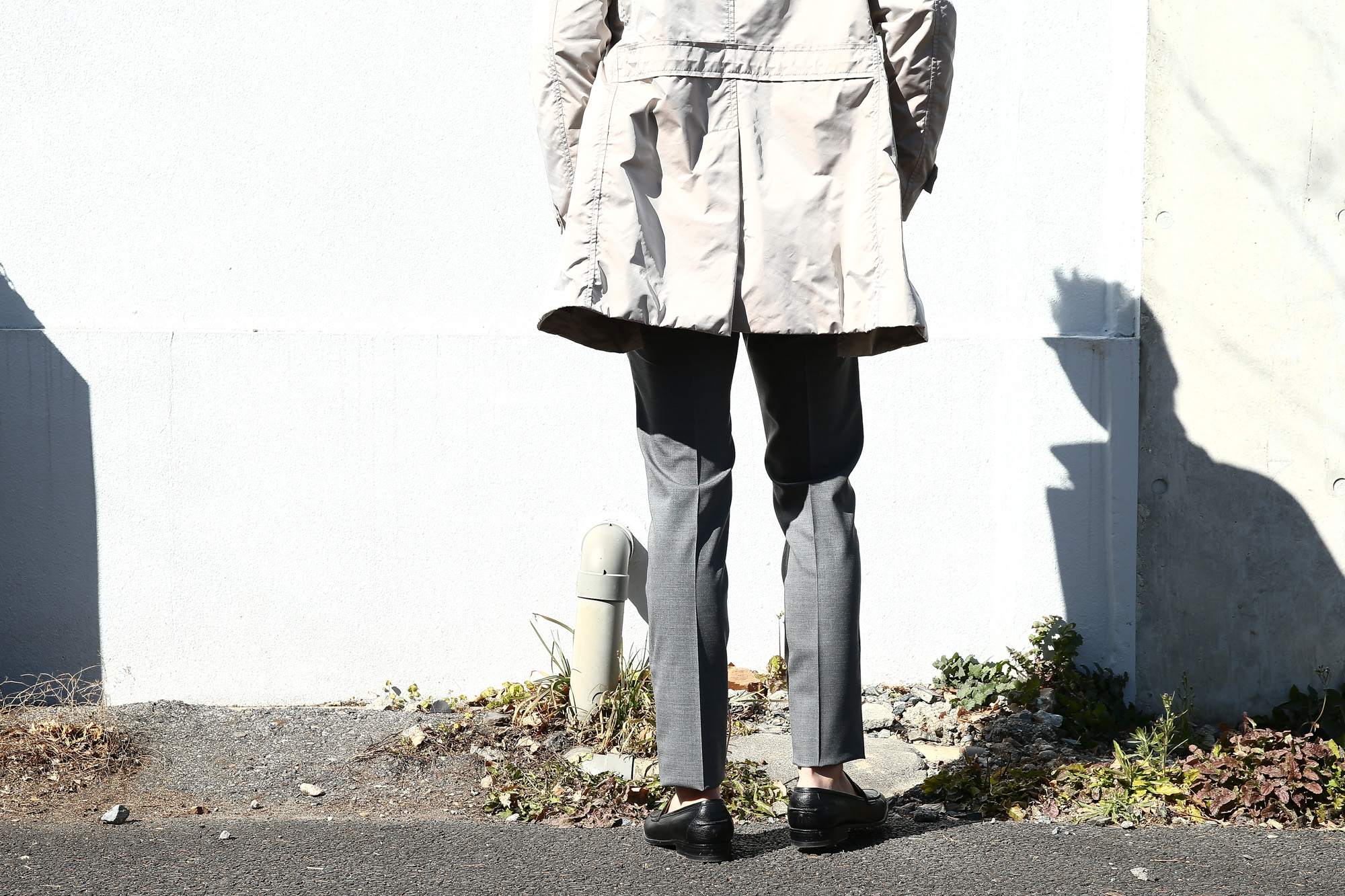 【PT01 / ピーティーゼロウーノ】 BUSINESS SUPER SLIM FIT (スーパースリムフィット) ストレッチ トロピカル サマーウール スラックス 【MEDIUM GRAY / ミディアムグレー・0240】 2018 春夏新作　pt01 ピーティー 愛知 名古屋 Alto e Diritto アルト エ デリット