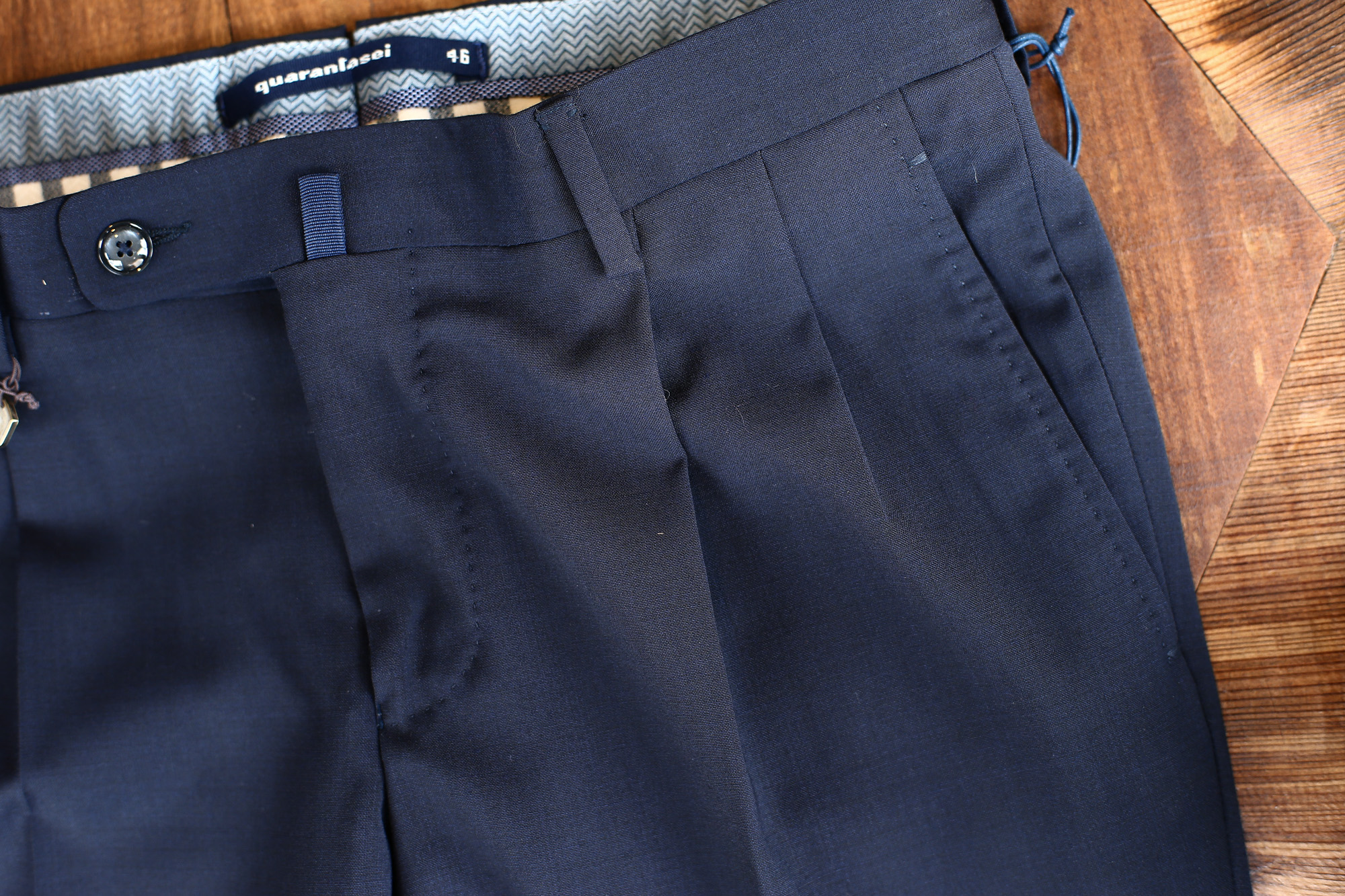 VIGANO (ヴィガーノ) WASHABLE SLACKS (ウォッシャブル スラックス) ウォッシャブル トロピカルウール テーパード 2プリーツ パンツ NAVY (ネイビー・880) 2018 春夏新作 vigano ヴィガーノ 愛知 名古屋 Alto e Diritto アルト エ デリット スラックス グレスラ ネイビースラックス