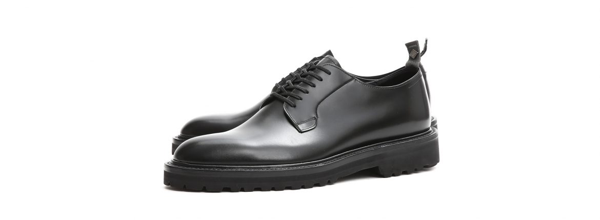 【WH / ダブルエイチ】 【WH-0001(WHS-0001)】 Plane Toe Shoes (干場氏 スペシャル モデル) Cruise Last (クルーズラスト) ANNONAY Vocalou Calf Leather プレーントゥシューズ BLACK (ブラック) MADE IN JAPAN(日本製) 2018 春夏新作 【干場氏、坪内氏の直筆サイン入り】【ZODIAC限定 スペシャルアイテム】 wh 干場さん 干場スペシャル FORZASTYLE フォルザスタイル 愛知 名古屋 ZODIAC ゾディアック