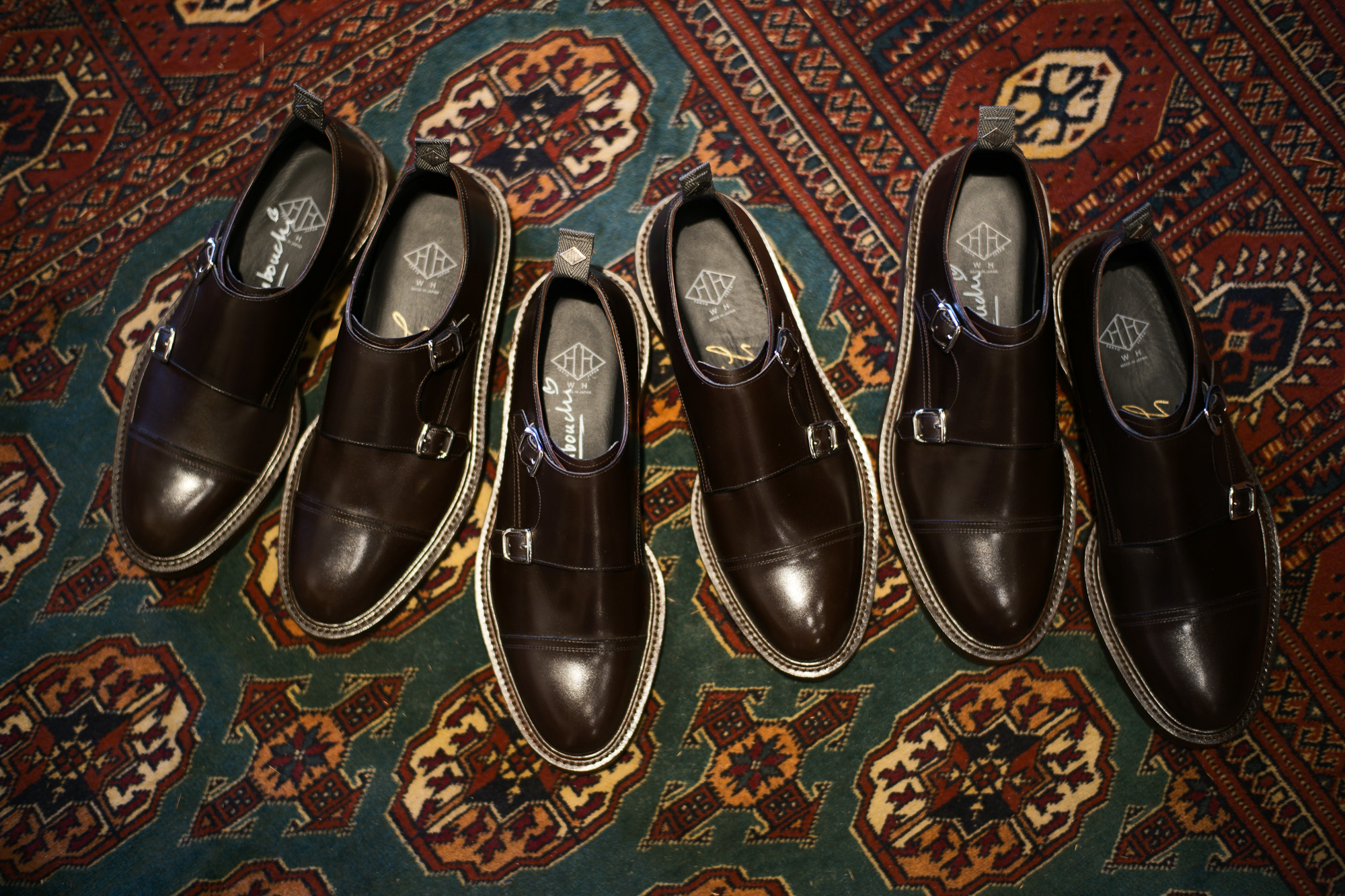 WH (ダブルエイチ) 【WH-0300(WHS-0300)】 Double Monk Strap Shoes