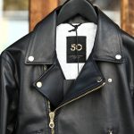 CINQUANTA (チンクアンタ) H508 W RIDERS SL CAVALLO (ダブルライダース ジャケット SL) ホースレザー ライダース ジャケット BLACK GOLD (ブラックゴールド・999) Made in italy (イタリア製) 2018 春夏新作のイメージ