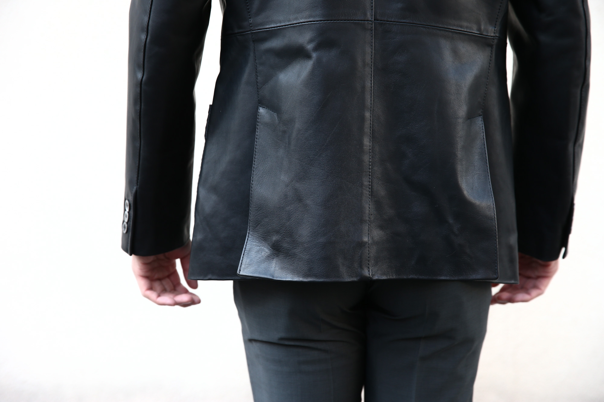 CINQUANTA (チンクアンタ) 【H613】 SINGLE TAILORED JACKET CAVALLO (シングル テーラード ジャケット) ホースレザー ジャケット BLACK (ブラック・999) Made in italy (イタリア製) 2018 春夏新作 cinquanta チンクアンタ レザージャケット ジャケット 愛知 名古屋 Alto e Diritto アルト エ デリット