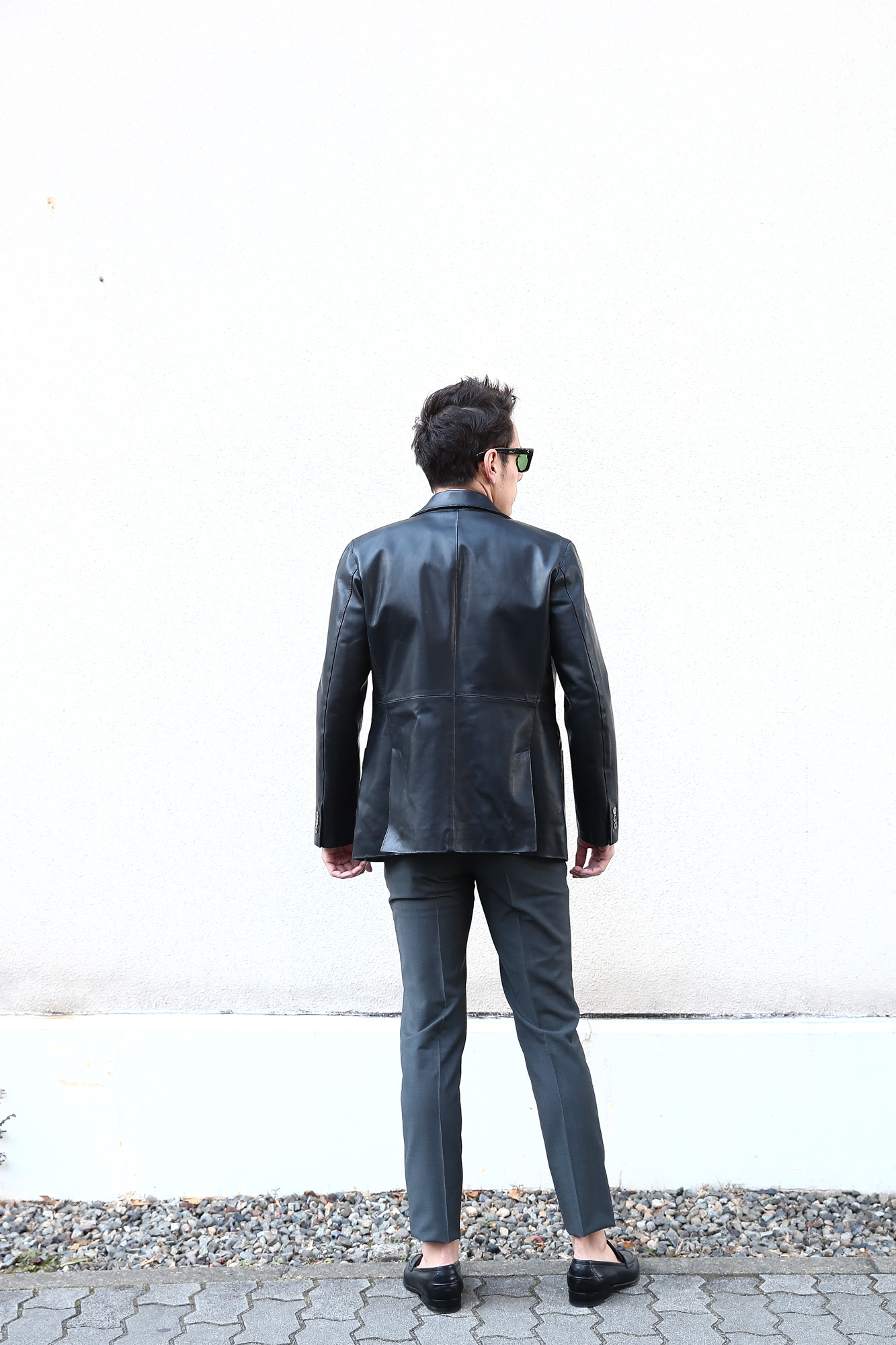 CINQUANTA (チンクアンタ) 【H613】 SINGLE TAILORED JACKET CAVALLO (シングル テーラード ジャケット) ホースレザー ジャケット BLACK (ブラック・999) Made in italy (イタリア製) 2018 春夏新作 cinquanta チンクアンタ レザージャケット ジャケット 愛知 名古屋 Alto e Diritto アルト エ デリット