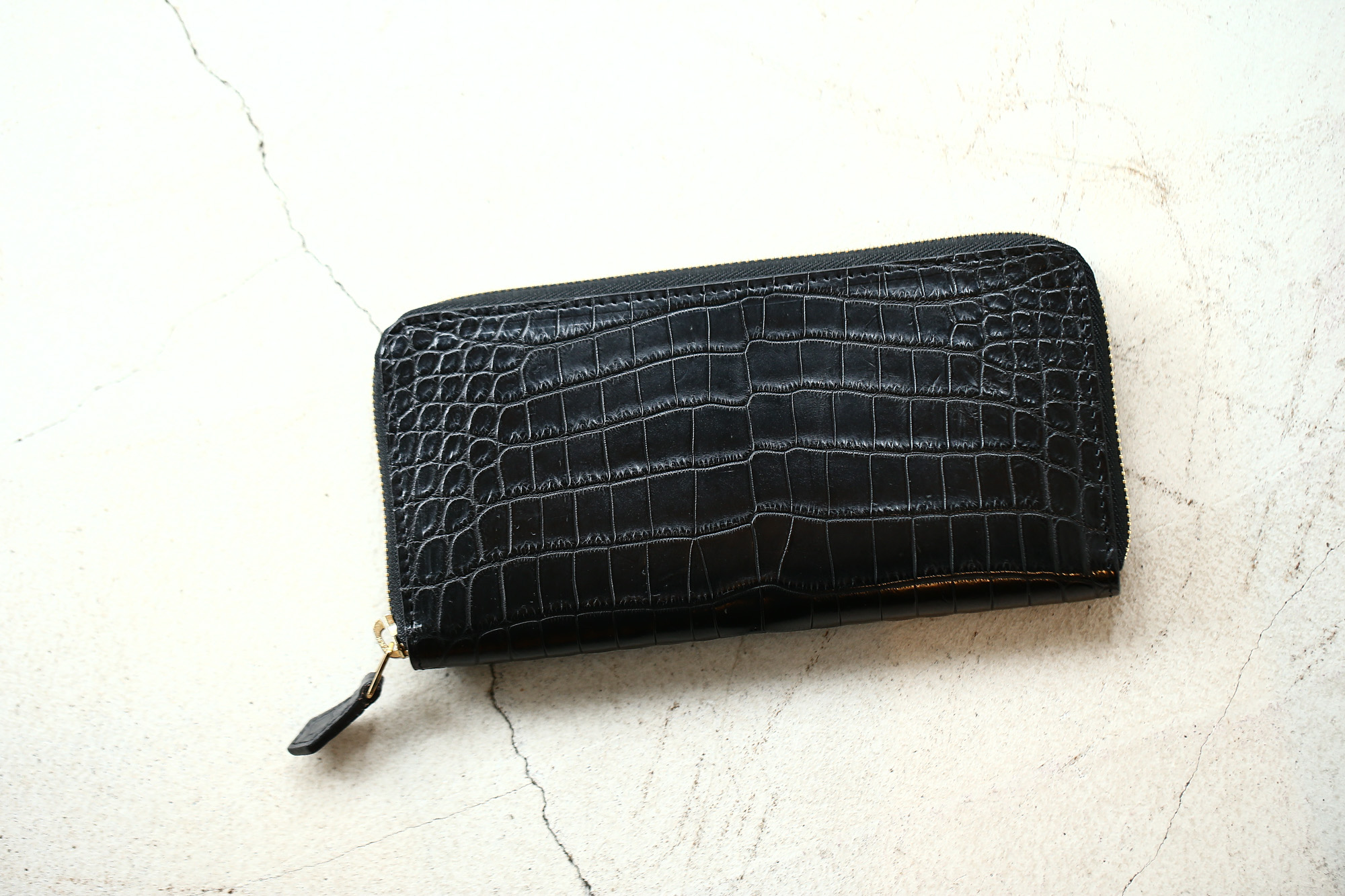 Cisei × 山本製鞄 (シセイ × 山本製鞄) Crocodile Long Wallet (クロコダイル ロング ウォレット) Nile Crocodile Leather (ワニ革) ナイル クロコダイル ウォレット 長財布 BLACK(ブラック),NAVY(ネイビー),BROWN(ブラウン) Made in Japan (日本製)  cisei yamamotoseiho トートバック クロコ 愛知 名古屋 Alto e Diritto アルト エ デリット