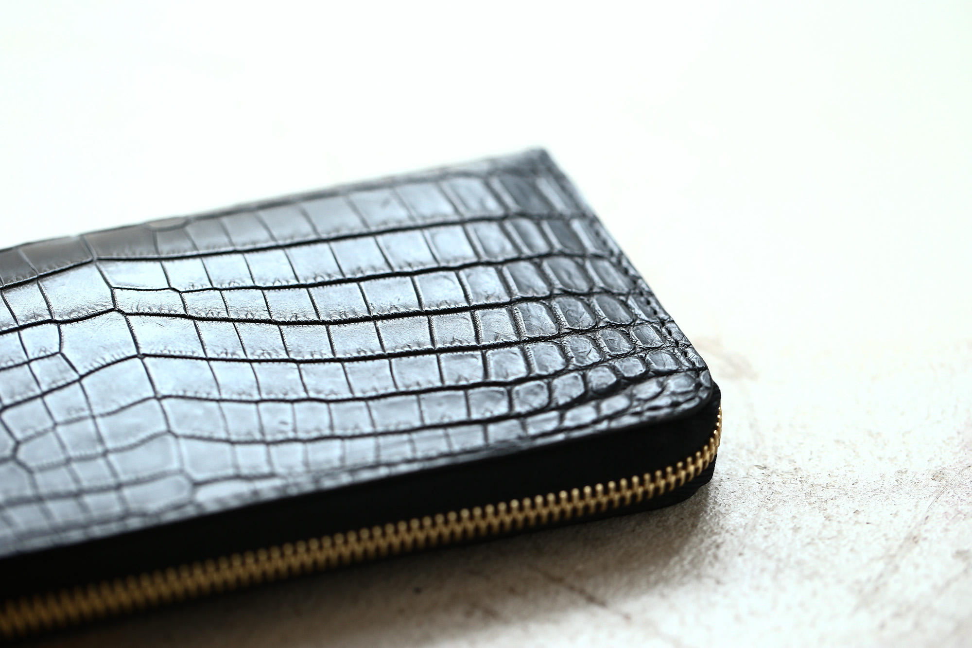 Cisei × 山本製鞄 (シセイ × 山本製鞄) Crocodile Long Wallet (クロコダイル ロング ウォレット) Nile Crocodile Leather (ワニ革) ナイル クロコダイル ウォレット 長財布 BLACK(ブラック),NAVY(ネイビー),BROWN(ブラウン) Made in Japan (日本製)  cisei yamamotoseiho トートバック クロコ 愛知 名古屋 Alto e Diritto アルト エ デリット