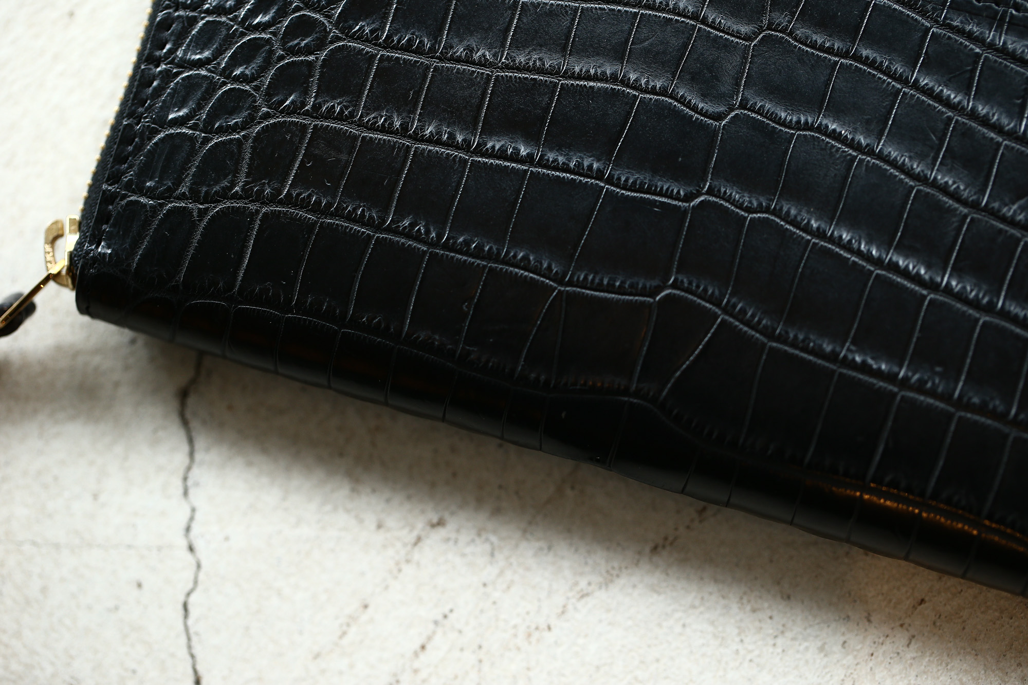 Cisei × 山本製鞄 (シセイ × 山本製鞄) Crocodile Long Wallet (クロコダイル ロング ウォレット) Nile Crocodile Leather (ワニ革) ナイル クロコダイル ウォレット 長財布 BLACK(ブラック),NAVY(ネイビー),BROWN(ブラウン) Made in Japan (日本製)  cisei yamamotoseiho トートバック クロコ 愛知 名古屋 Alto e Diritto アルト エ デリット