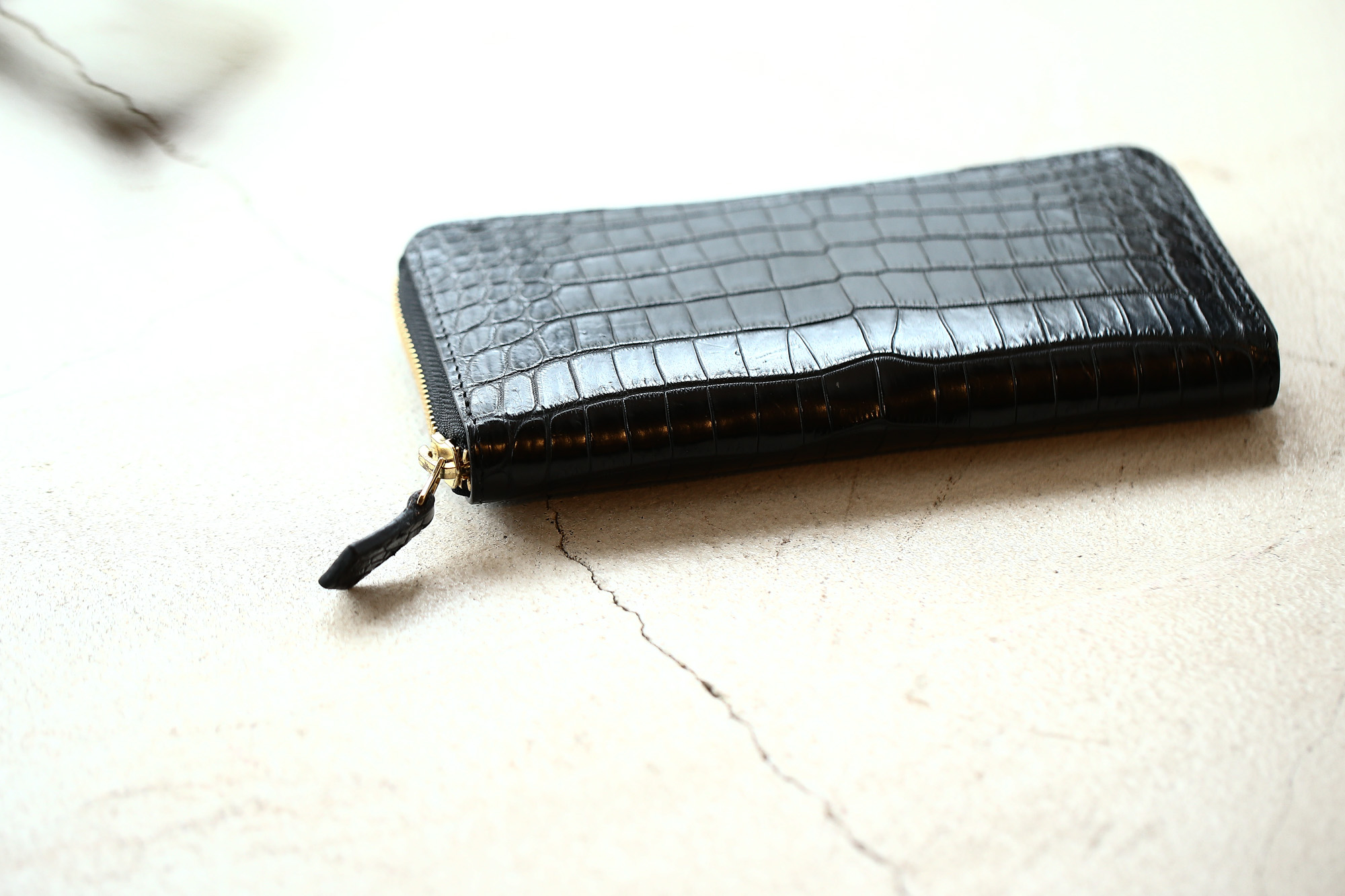 Cisei × 山本製鞄 (シセイ × 山本製鞄) Crocodile Long Wallet (クロコダイル ロング ウォレット) Nile Crocodile Leather (ワニ革) ナイル クロコダイル ウォレット 長財布 BLACK(ブラック),NAVY(ネイビー),BROWN(ブラウン) Made in Japan (日本製)  cisei yamamotoseiho トートバック クロコ 愛知 名古屋 Alto e Diritto アルト エ デリット