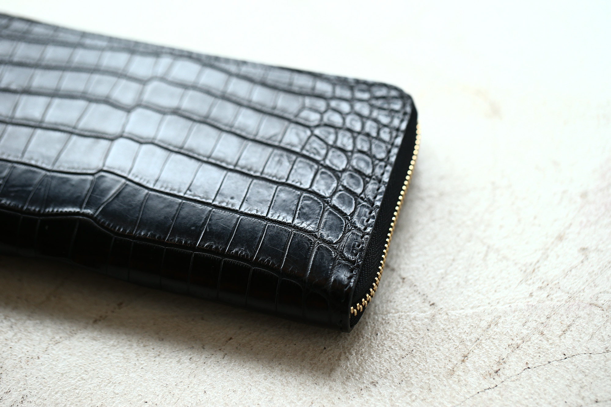 Cisei × 山本製鞄 (シセイ × 山本製鞄) Crocodile Long Wallet (クロコダイル ロング ウォレット) Nile Crocodile Leather (ワニ革) ナイル クロコダイル ウォレット 長財布 BLACK(ブラック),NAVY(ネイビー),BROWN(ブラウン) Made in Japan (日本製)  cisei yamamotoseiho トートバック クロコ 愛知 名古屋 Alto e Diritto アルト エ デリット