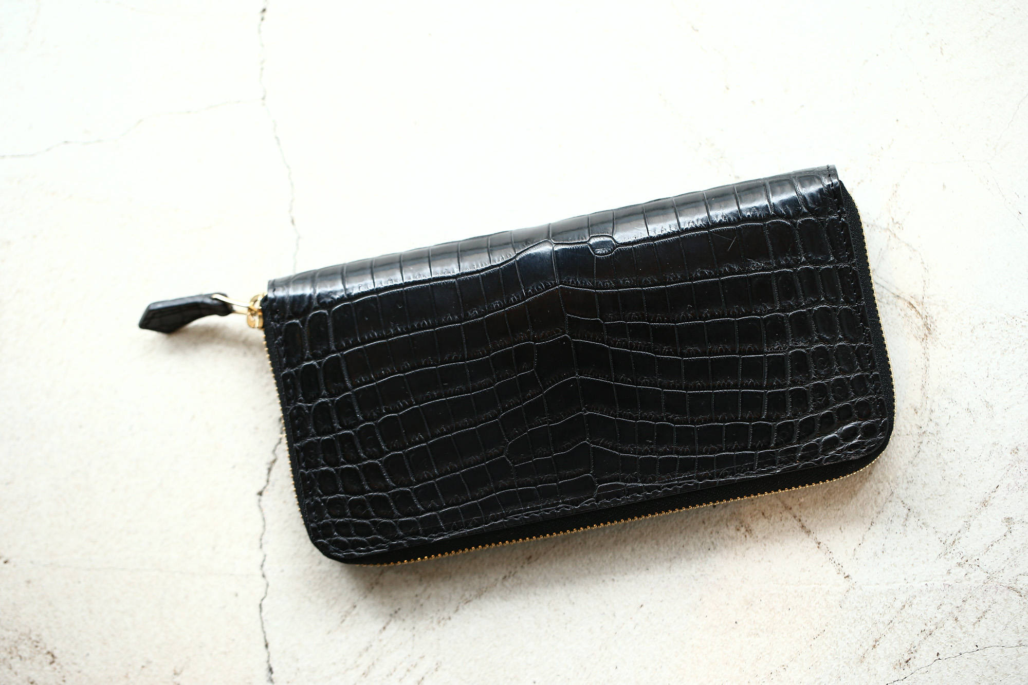 Cisei × 山本製鞄 (シセイ × 山本製鞄) Crocodile Long Wallet (クロコダイル ロング ウォレット) Nile Crocodile Leather (ワニ革) ナイル クロコダイル ウォレット 長財布 BLACK(ブラック),NAVY(ネイビー),BROWN(ブラウン) Made in Japan (日本製)  cisei yamamotoseiho トートバック クロコ 愛知 名古屋 Alto e Diritto アルト エ デリット