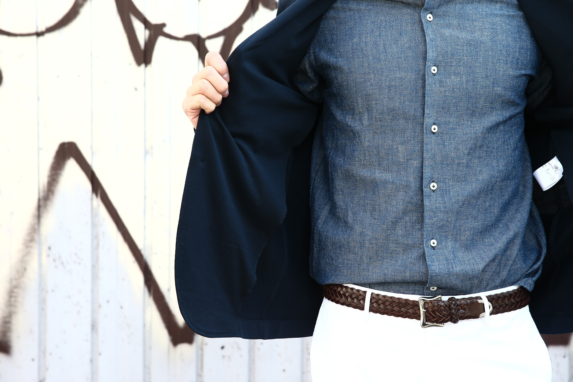 【Cruciani // クルチアーニ】 Cotton Jersey Jacket (コットンジャージージャケット) Micro Smooth Cotton マイクロスムースコットン ニット ジャケット NAVY (ネイビー・10973) made in italy (イタリア製)　2018 春夏新作 愛知 名古屋 Alto e Diritto アルト エ デリット cruciani クルチアーニ  44,46,48,50,52,54