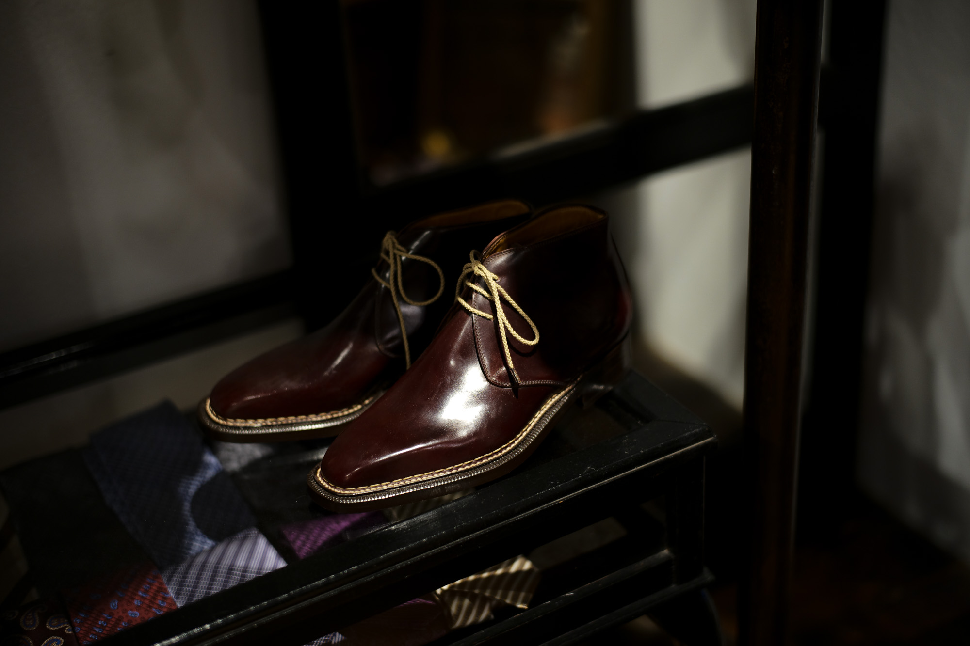 ENZO BONAFE(エンツォボナフェ) ART.3722 Chukka boots チャッカブーツ Horween Shell Cordovan Leather ホーウィン社 シェルコードバンレザー ノルベジェーゼ製法 チャッカブーツ コードバンブーツ No.8(バーガンディー)  made in italy (イタリア製) 愛知 名古屋 Alto e Diritto アルト エ デリット エンツォボナフェ コードバン チャッカ　5.5,6,6.5,7,7.5,8,8.5,9,9.5