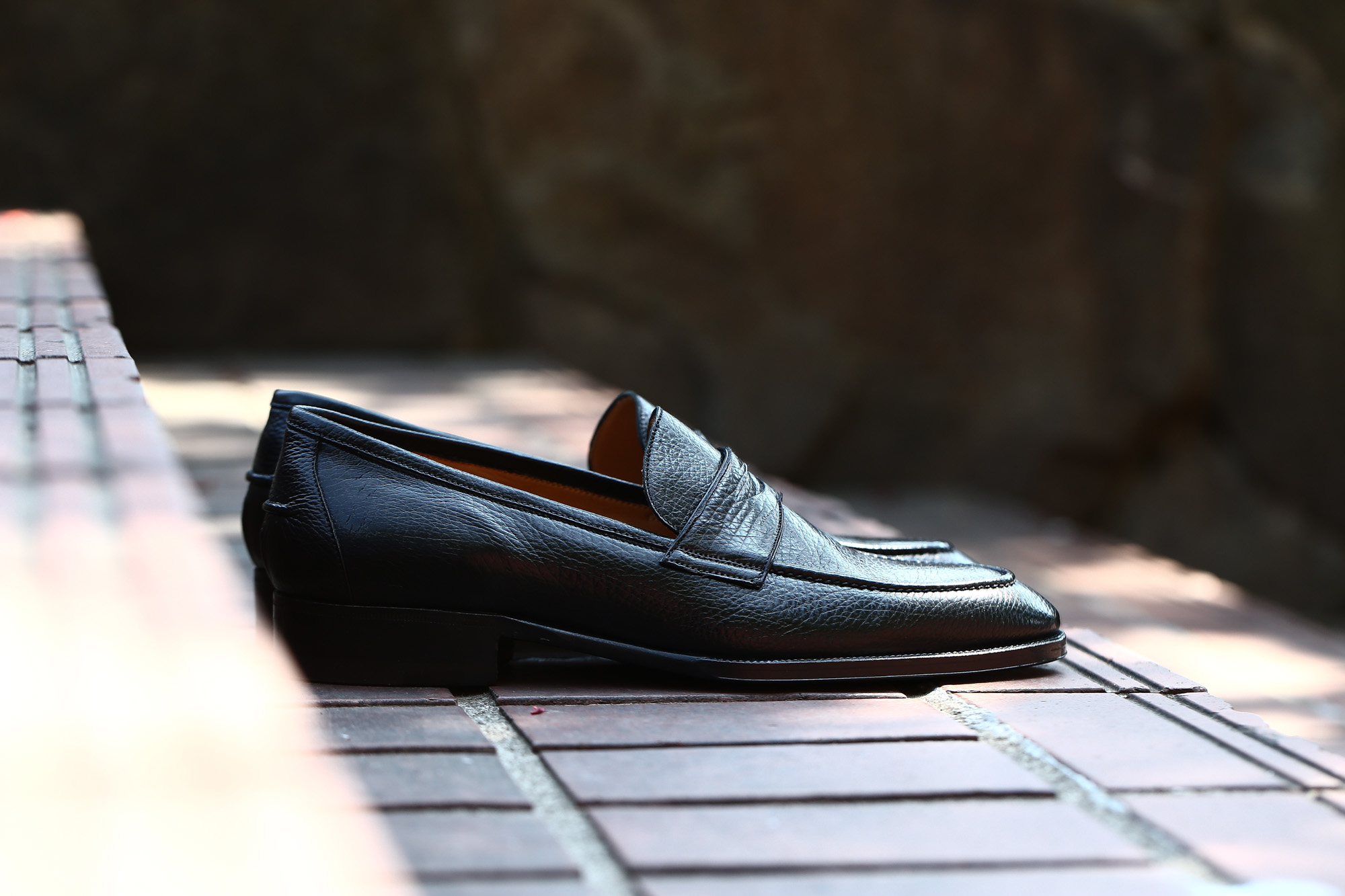 ENZO BONAFE(エンツォボナフェ) ART. EB-08 Coin Loafer コイン ローファー LAMA ラマレザー ドレスシューズ ローファー NERO(ブラック) made in italy (イタリア製) 2018 春夏新作 愛知 名古屋 enzobonafe エンツォボナフェ eb08 ローファー