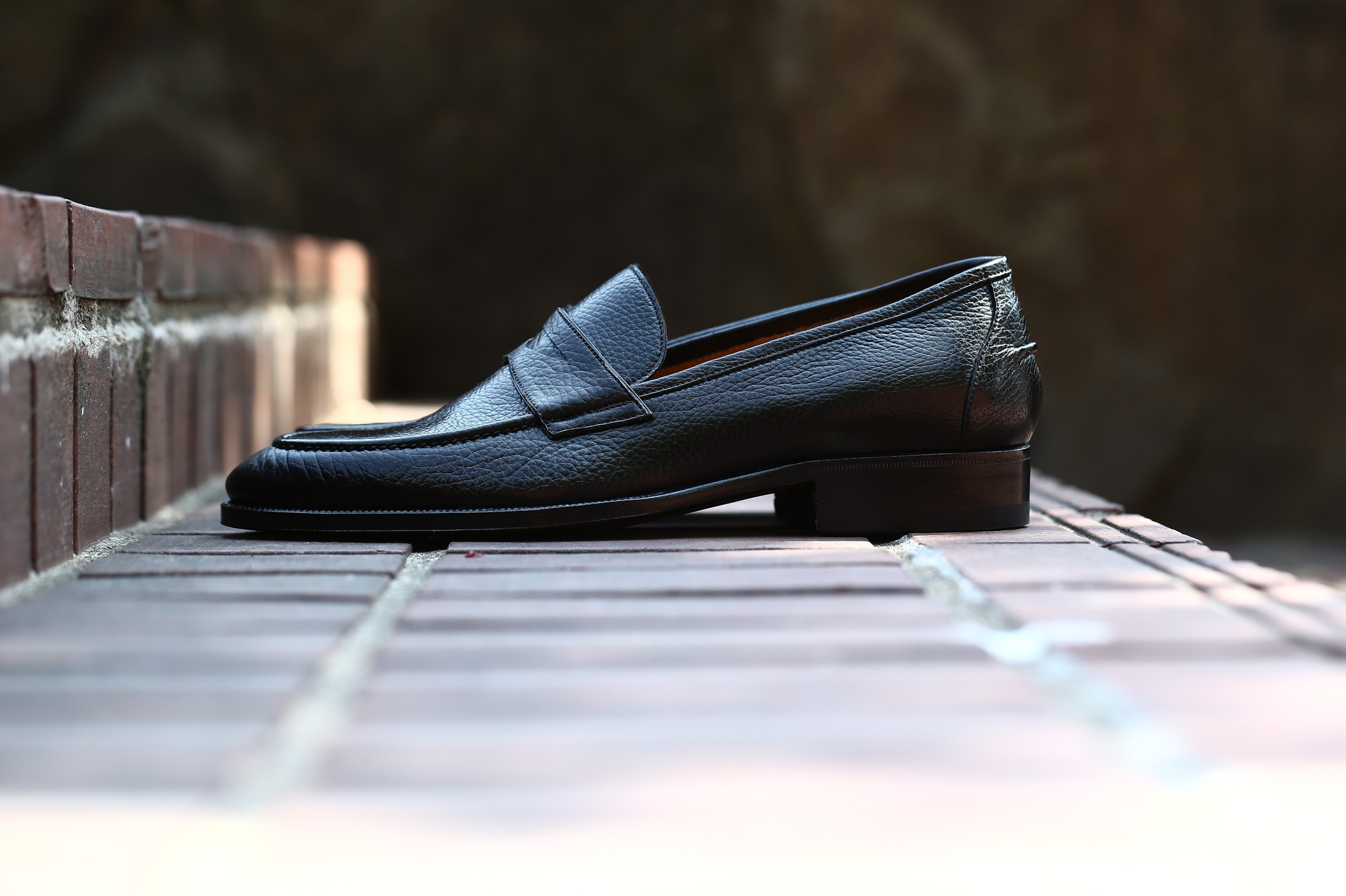 ENZO BONAFE(エンツォボナフェ) ART. EB-08 Coin Loafer コイン ローファー LAMA ラマレザー ドレスシューズ ローファー NERO(ブラック) made in italy (イタリア製) 2018 春夏新作 愛知 名古屋 enzobonafe エンツォボナフェ eb08 ローファー