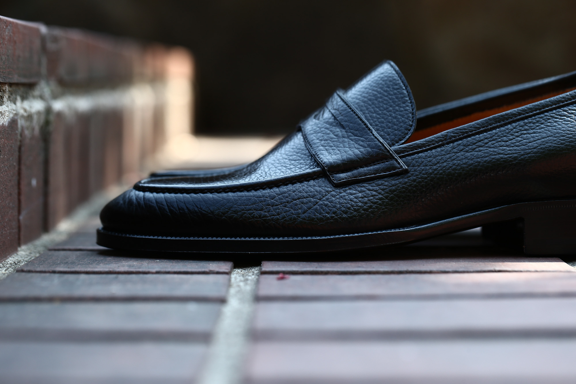 ENZO BONAFE(エンツォボナフェ) ART. EB-08 Coin Loafer コイン ローファー LAMA ラマレザー ドレスシューズ ローファー NERO(ブラック) made in italy (イタリア製) 2018 春夏新作 愛知 名古屋 enzobonafe エンツォボナフェ eb08 ローファー