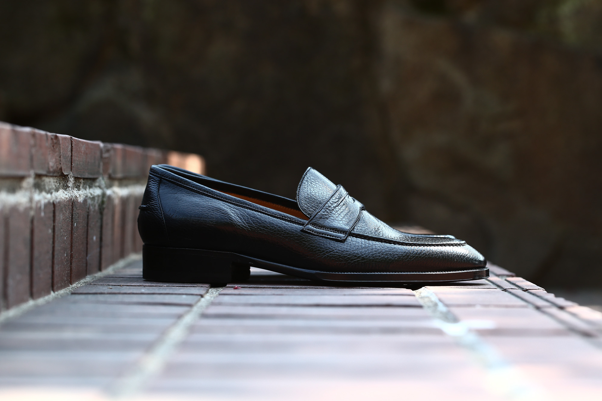 ENZO BONAFE(エンツォボナフェ) ART. EB-08 Coin Loafer コイン ローファー LAMA ラマレザー ドレスシューズ ローファー NERO(ブラック) made in italy (イタリア製) 2018 春夏新作 愛知 名古屋 enzobonafe エンツォボナフェ eb08 ローファー