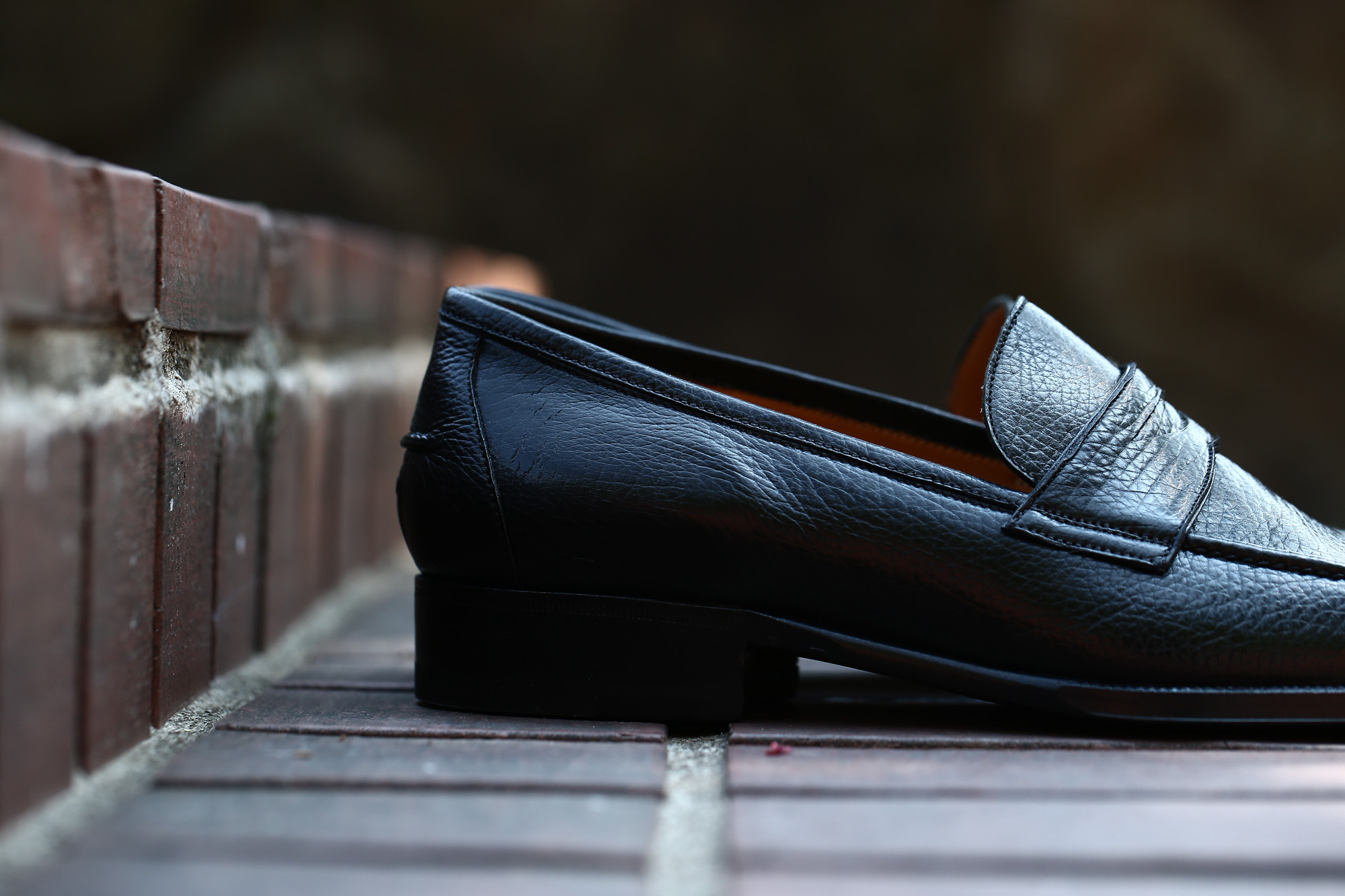 ENZO BONAFE(エンツォボナフェ) ART. EB-08 Coin Loafer コイン ローファー LAMA ラマレザー ドレスシューズ ローファー NERO(ブラック) made in italy (イタリア製) 2018 春夏新作 愛知 名古屋 enzobonafe エンツォボナフェ eb08 ローファー