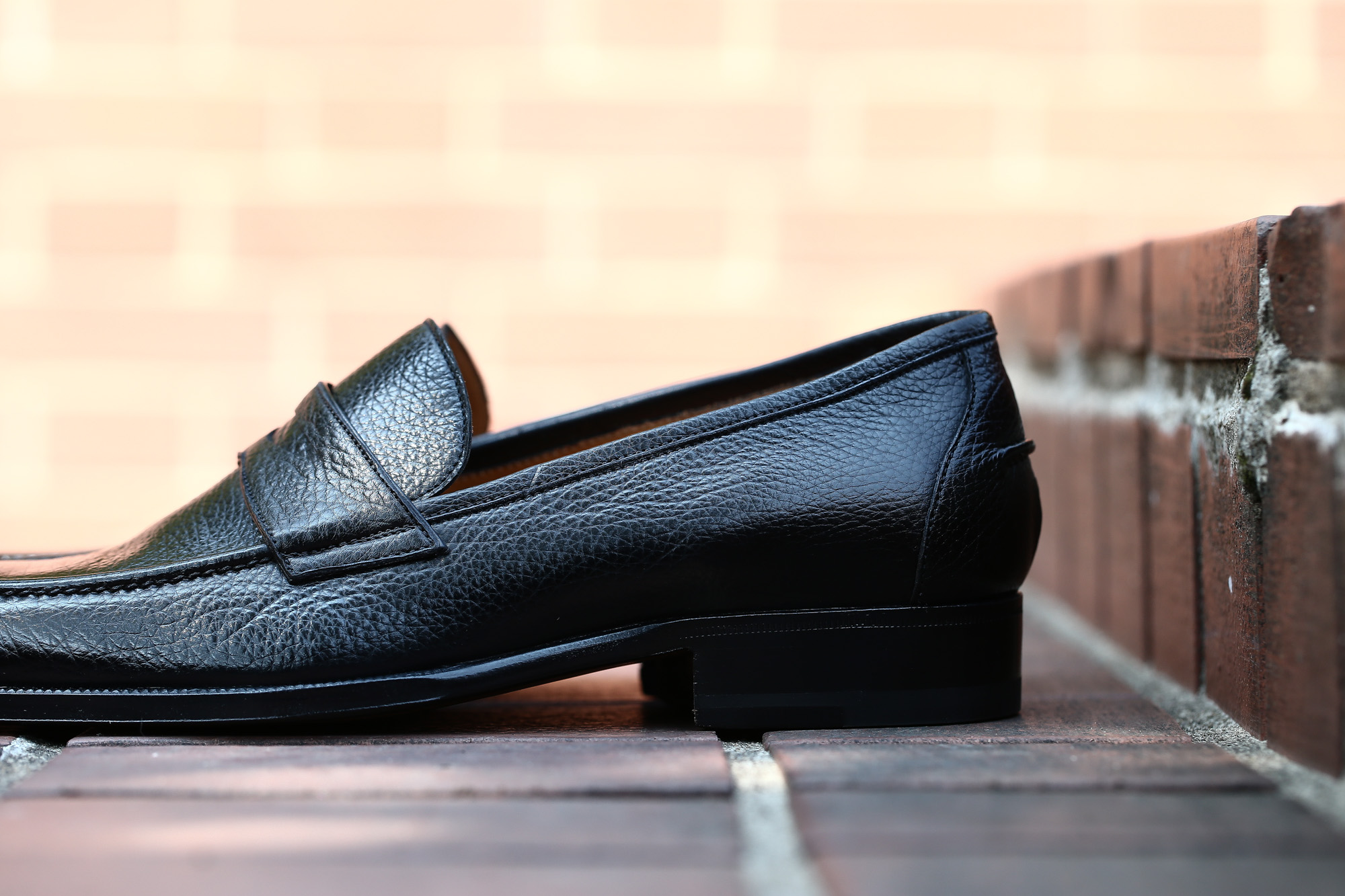 ENZO BONAFE(エンツォボナフェ) ART. EB-08 Coin Loafer コイン ローファー LAMA ラマレザー ドレスシューズ ローファー NERO(ブラック) made in italy (イタリア製) 2018 春夏新作 愛知 名古屋 enzobonafe エンツォボナフェ eb08 ローファー