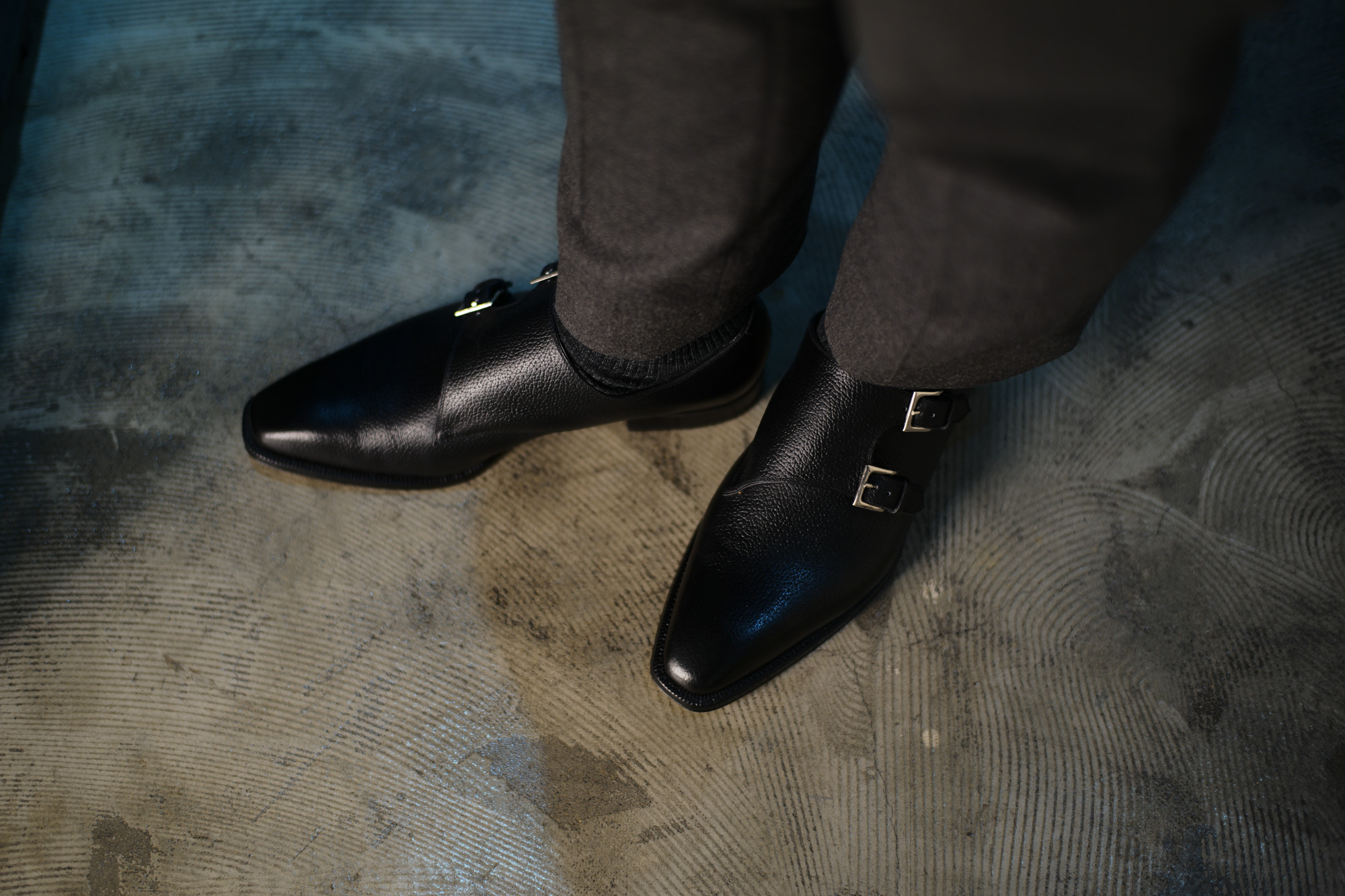 ENZO BONAFE(エンツォボナフェ) EB-36 Double Monk Strap Shoes INCA Leather ダブルモンクストラップシューズ NERO (ブラック) made in italy (イタリア製) 2018 秋冬 【Special Model】 enzobonafe eb36 ダブルモンク 愛知 名古屋 Alto e Diritto アルト エ デリット ダブモン