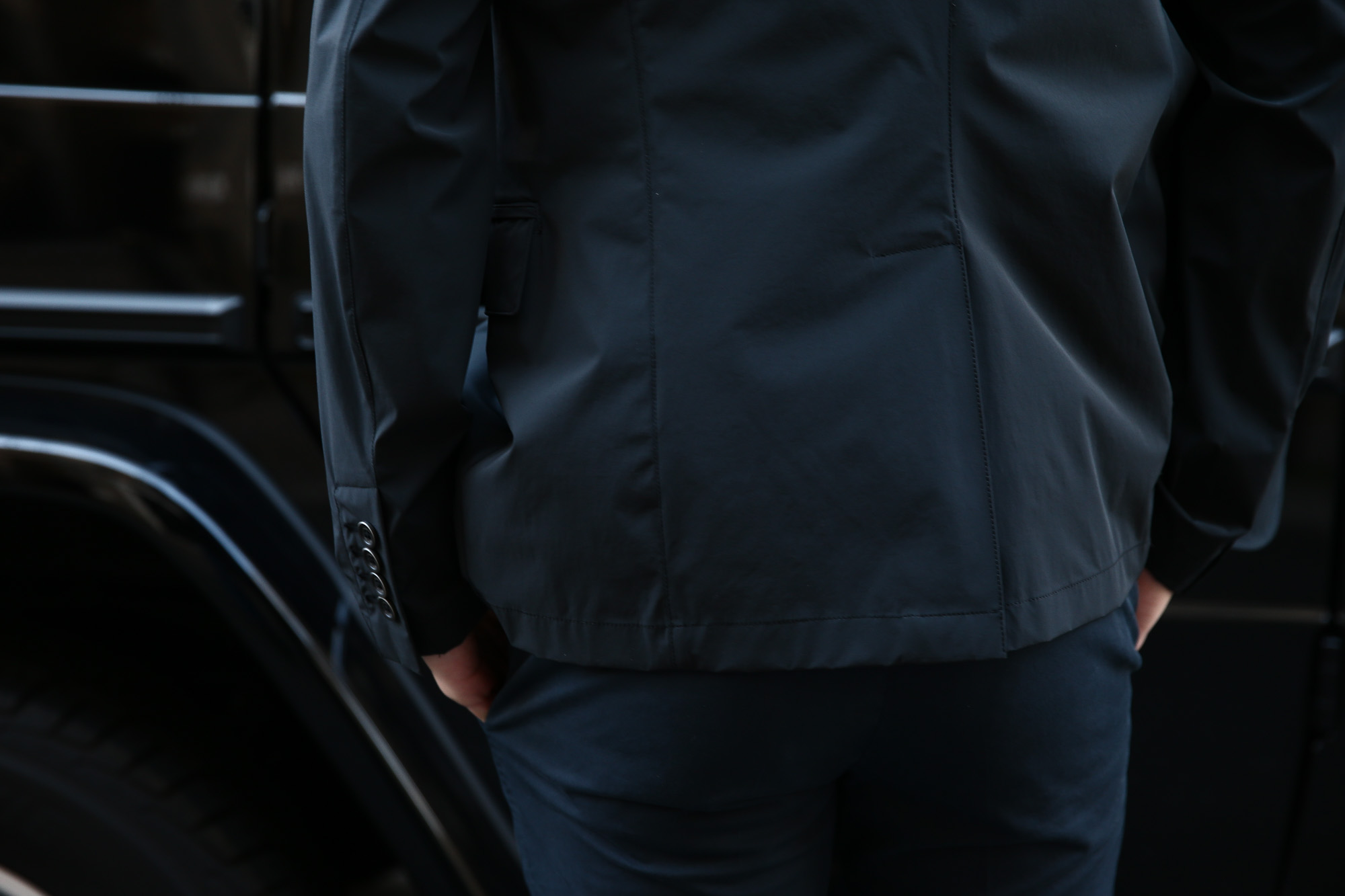 HERNO(ヘルノ) 【GA0069U】 Stretch Nylon Jacket (ストレッチ ナイロン ジャケット) 撥水ナイロン 2Bジャケット BLACK (ブラック・9300) Made in italy (イタリア製) 2018 春夏新作 愛知 名古屋 herno ヘルノ Alto e Diritto アルト エ デリット 42,44,46,48,50,52,54