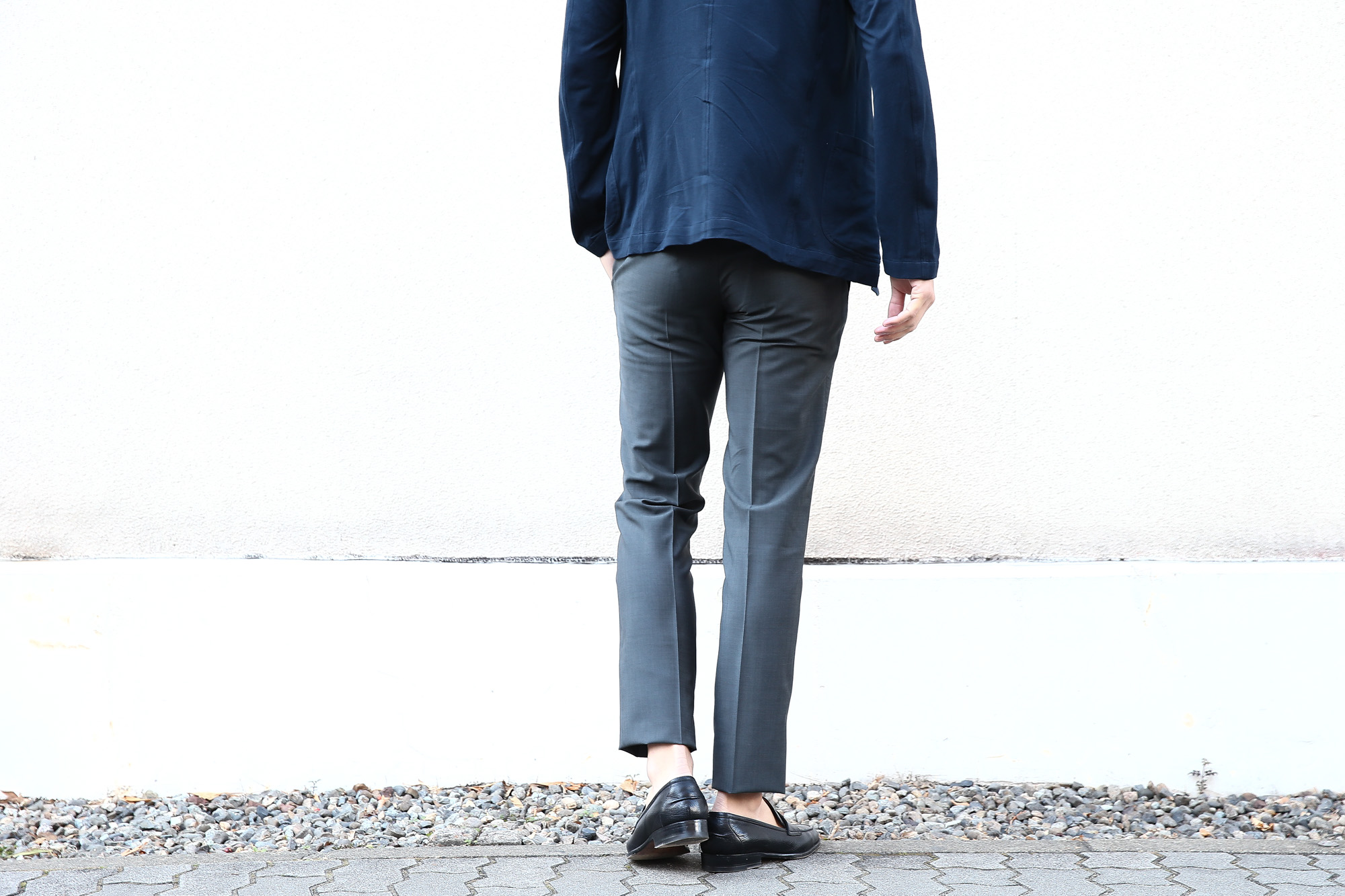 INCOTEX (インコテックス) 1NT035 SLIM FIT Y.D.SUPERFINE CAPE MOHAIR ウール モヘヤ サマーウール スラックス MEDIUM GRAY (ミディアムグレー・930) 2018 春夏新作  incotex インコテックス 愛知 名古屋 Alto e Diritto アルト エ デリット スラックス グレスラ ネイビースラックス サマースラックス