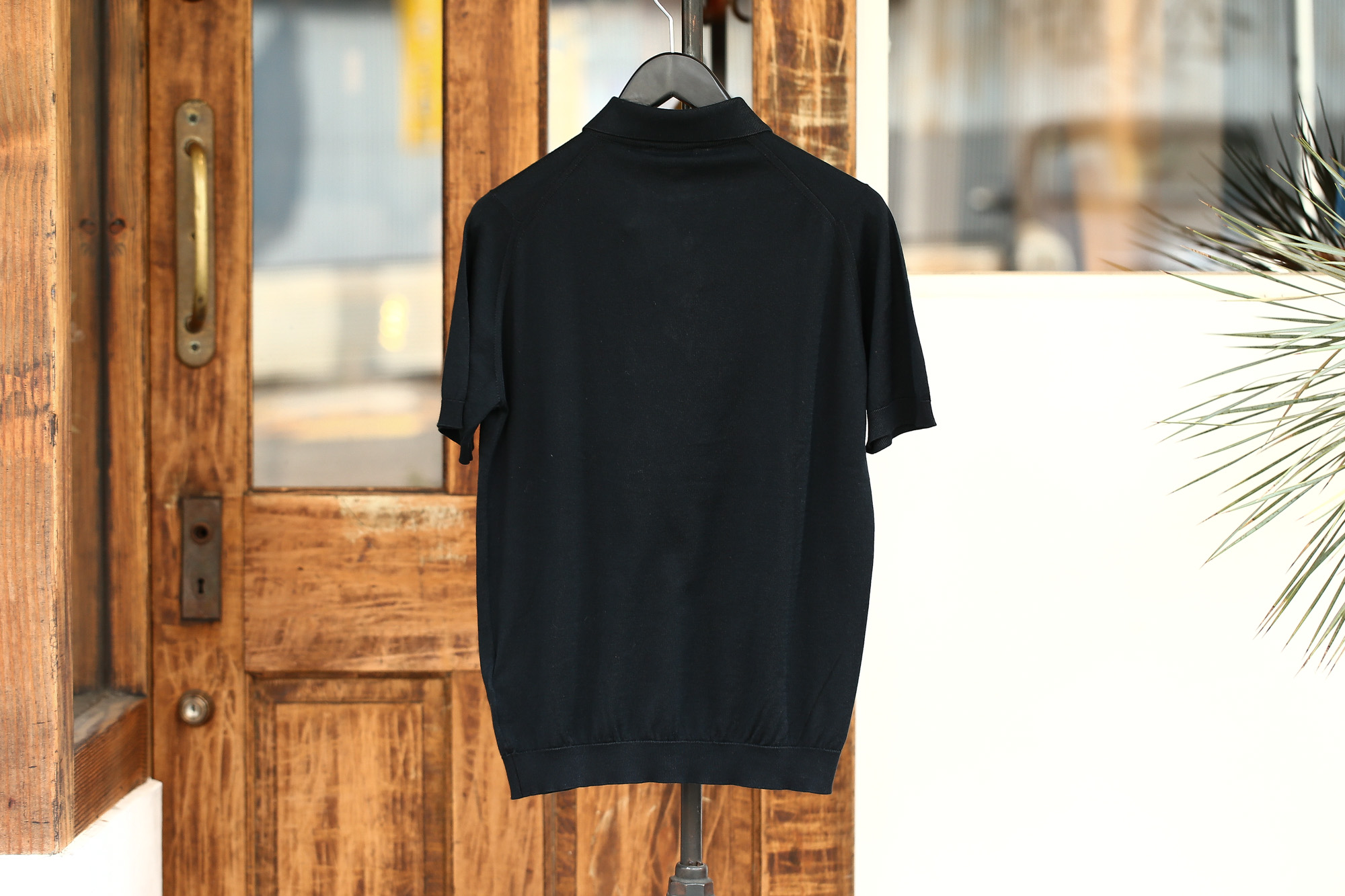 JOHN SMEDLEY (ジョンスメドレー) S3798 Polo Shirt SEA ISLAND COTTON (シーアイランドコットン) ポロシャツ BLACK (ブラック) Made in England (イギリス製) 2018 春夏新作 johnsmedley ジョンスメドレー 愛知 名古屋 Alto e Diritto アルト エ デリット