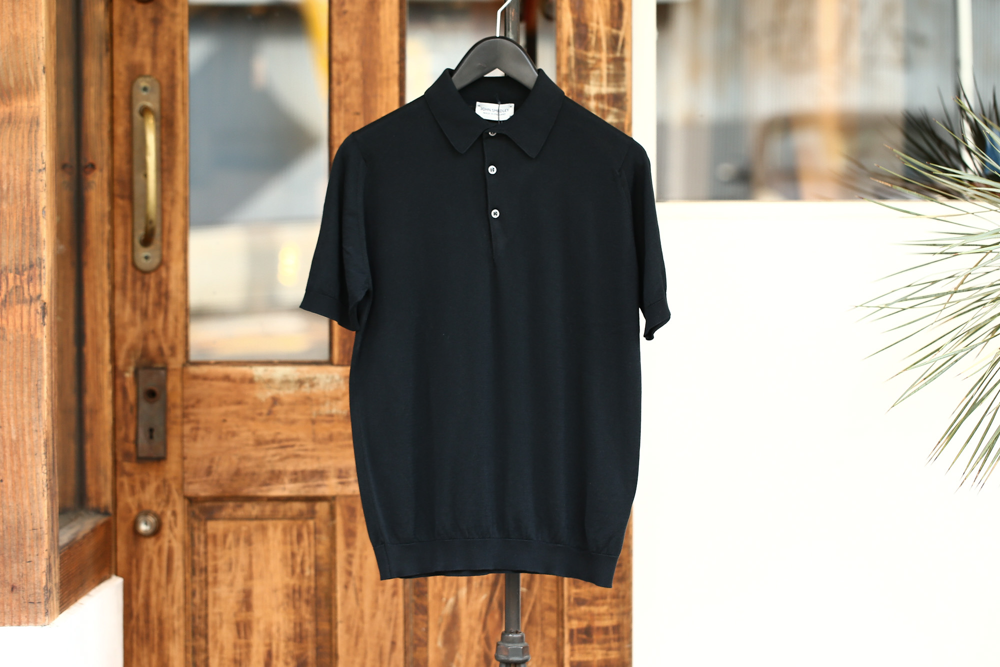 JOHN SMEDLEY (ジョンスメドレー) S3798 Polo Shirt SEA ISLAND COTTON (シーアイランドコットン) ポロシャツ BLACK (ブラック) Made in England (イギリス製) 2018 春夏新作 johnsmedley ジョンスメドレー 愛知 名古屋 Alto e Diritto アルト エ デリット