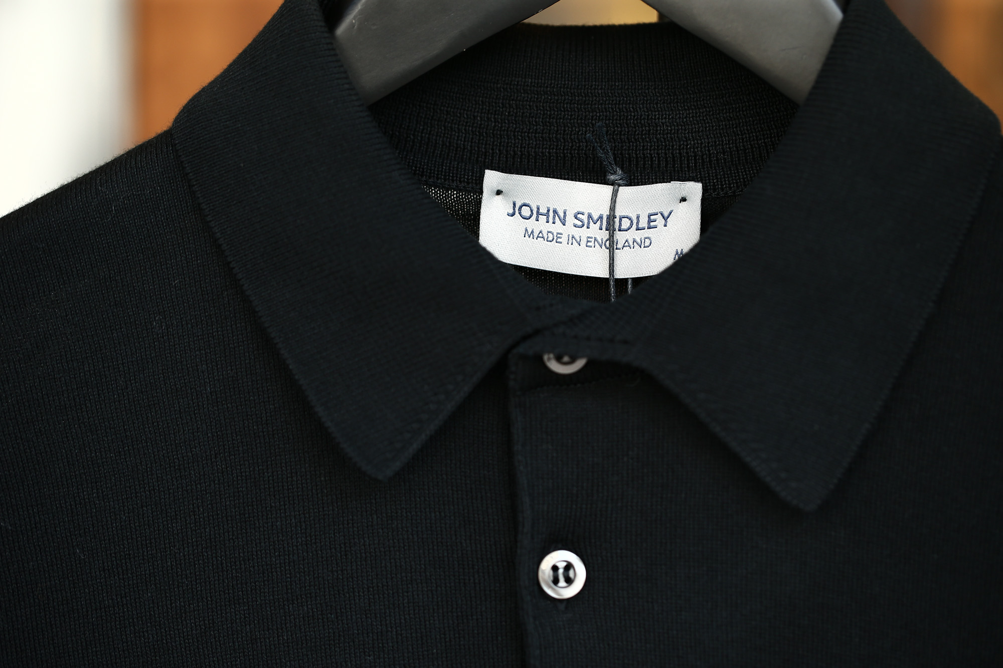 JOHN SMEDLEY (ジョンスメドレー) S3798 Polo Shirt SEA ISLAND COTTON (シーアイランドコットン) ポロシャツ BLACK (ブラック) Made in England (イギリス製) 2018 春夏新作 johnsmedley ジョンスメドレー 愛知 名古屋 Alto e Diritto アルト エ デリット