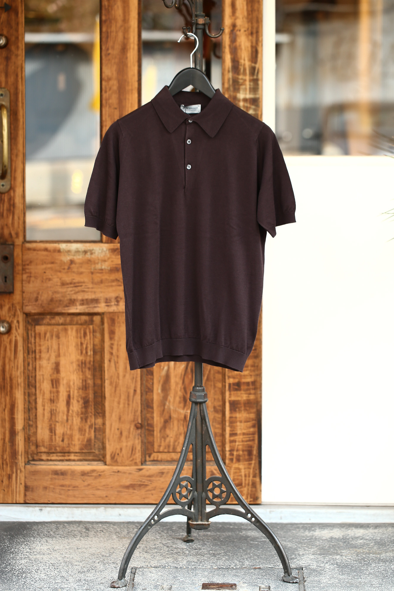 JOHN SMEDLEY ジョンスメドレー S3798 Polo Shirt SEA ISLAND COTTON シーアイランドコットン ポロシャツ DARK LEATHER (ダークレザー) イギリス製 2018 春夏新作 johnsmedley ジョンスメドレー 愛知 名古屋 Alto e Diritto アルト エ デリット