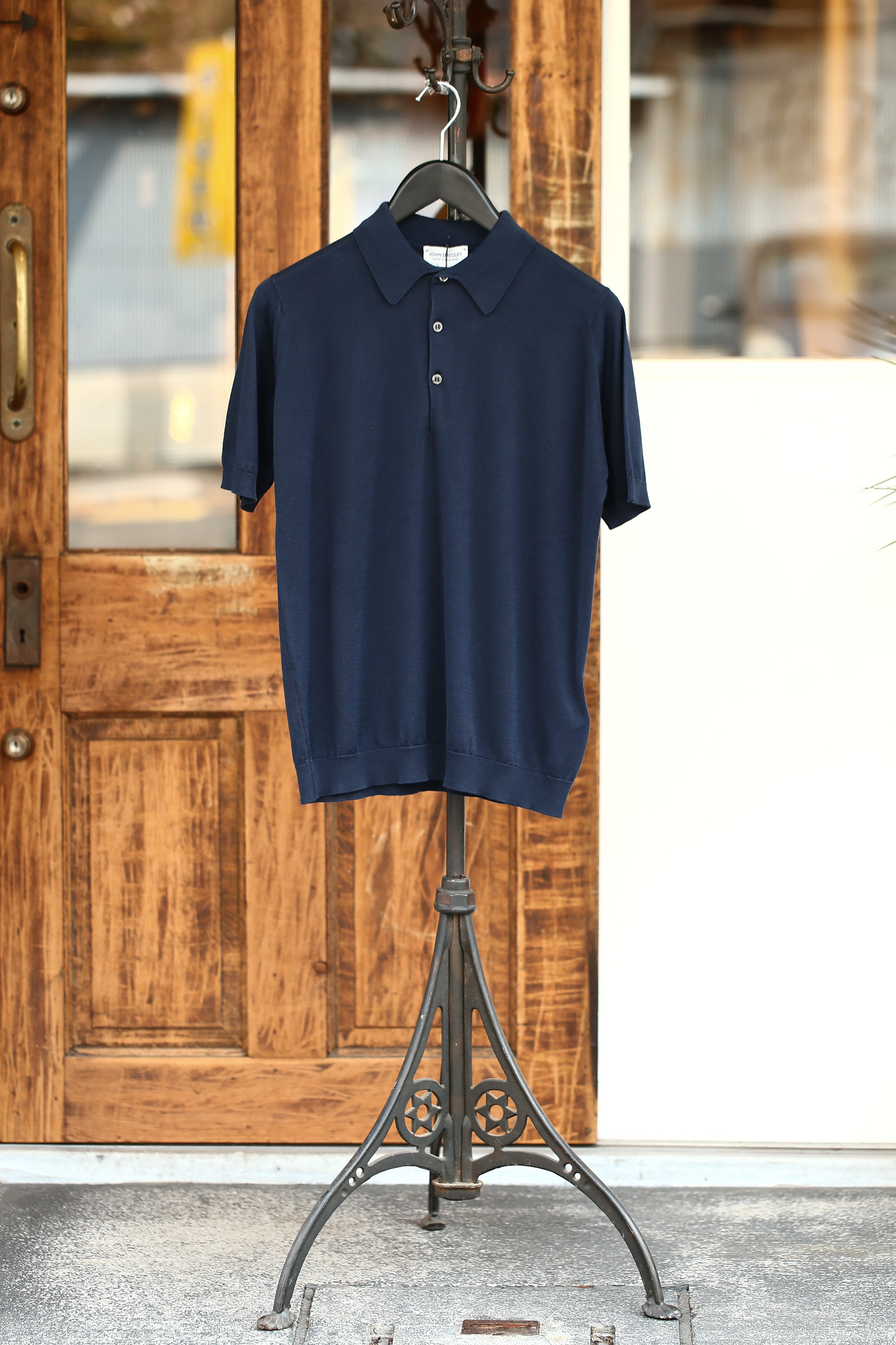 JOHN SMEDLEY (ジョンスメドレー) S3798 Polo Shirt SEA ISLAND COTTON (シーアイランドコットン) ポロシャツ NAVY (ネイビー) Made in England (イギリス製) 2018 春夏新作 johnsmedley ジョンスメドレー 愛知 名古屋 Alto e Diritto アルト エ デリット