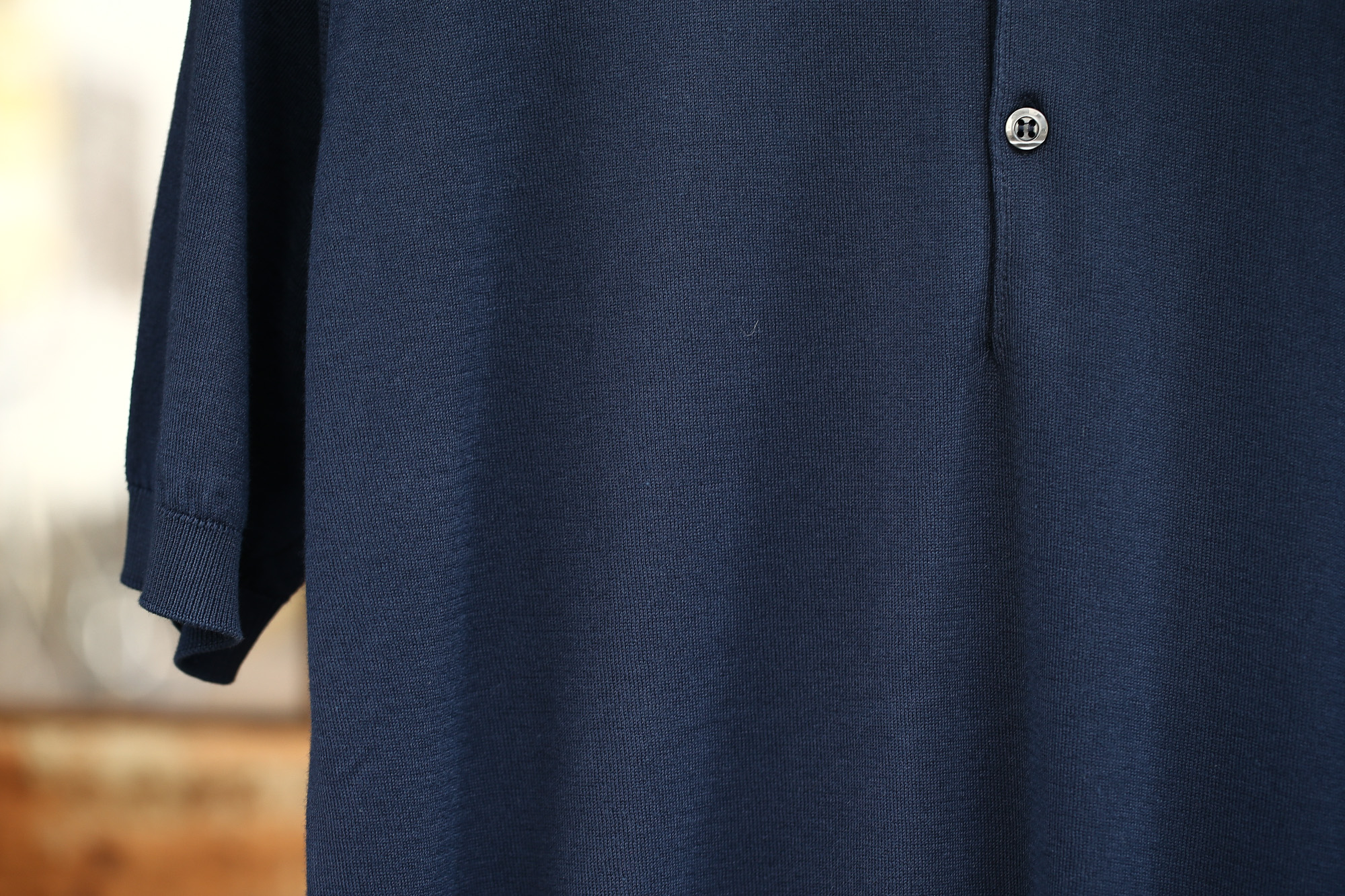 JOHN SMEDLEY (ジョンスメドレー) S3798 Polo Shirt SEA ISLAND COTTON (シーアイランドコットン) ポロシャツ NAVY (ネイビー) Made in England (イギリス製) 2018 春夏新作 johnsmedley ジョンスメドレー 愛知 名古屋 Alto e Diritto アルト エ デリット