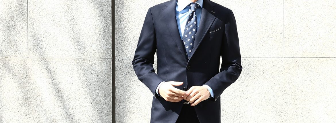 LARDINI (ラルディーニ) SARTORIA (サルトリア) トロピカル サマーウール 段返り3B サマー スーツ NAVY (ネイビー・5) Made in italy (イタリア製) 2018 春夏新作 lardini ラルディーニ 　愛知 名古屋 ZODIAC ゾディアック