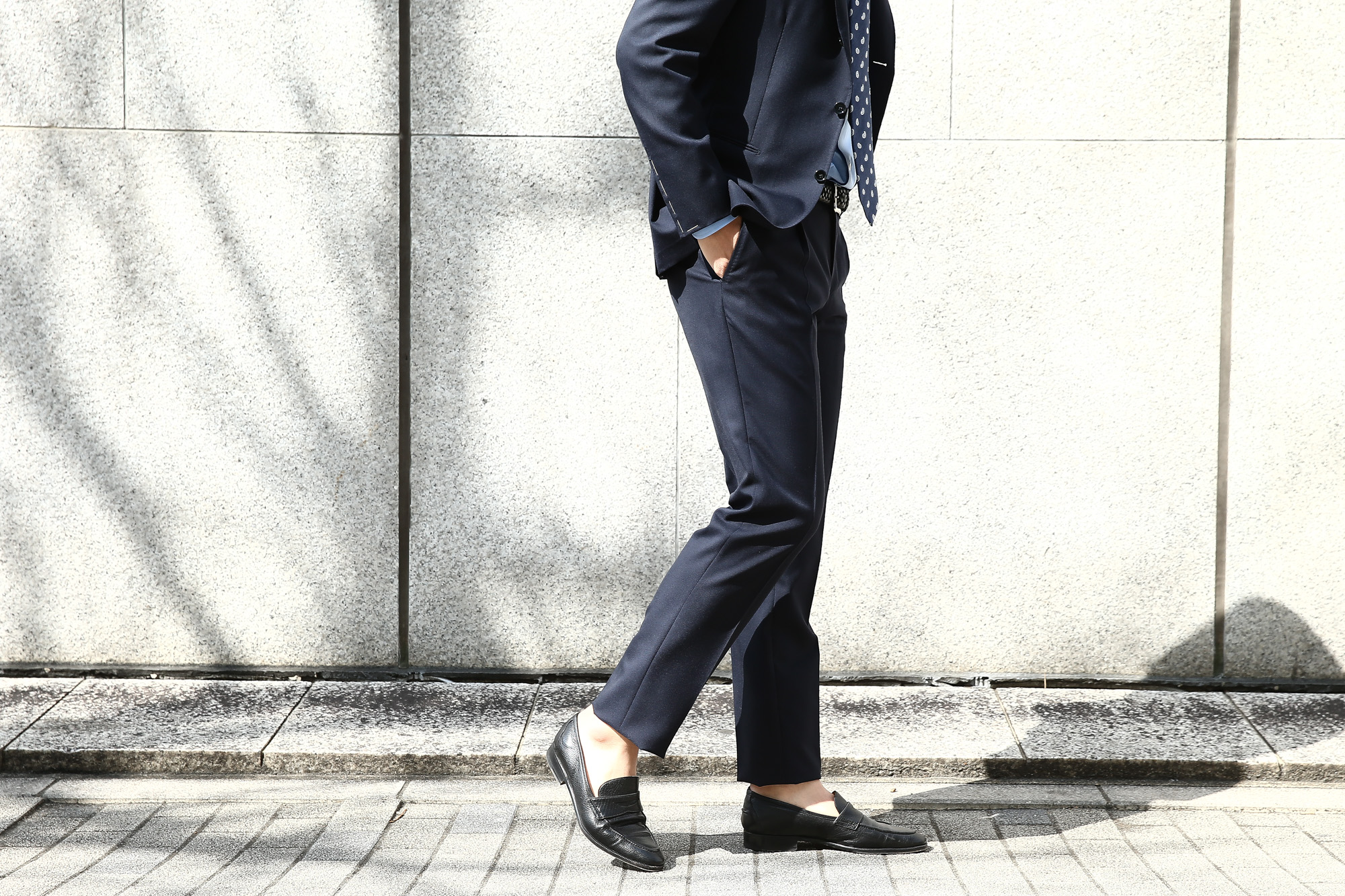 LARDINI (ラルディーニ) SARTORIA (サルトリア) トロピカル サマーウール 段返り3B サマー スーツ NAVY (ネイビー・5) Made in italy (イタリア製) 2018 春夏新作 lardini ラルディーニ 　愛知 名古屋 Alto e Diritto アルト エ デリット