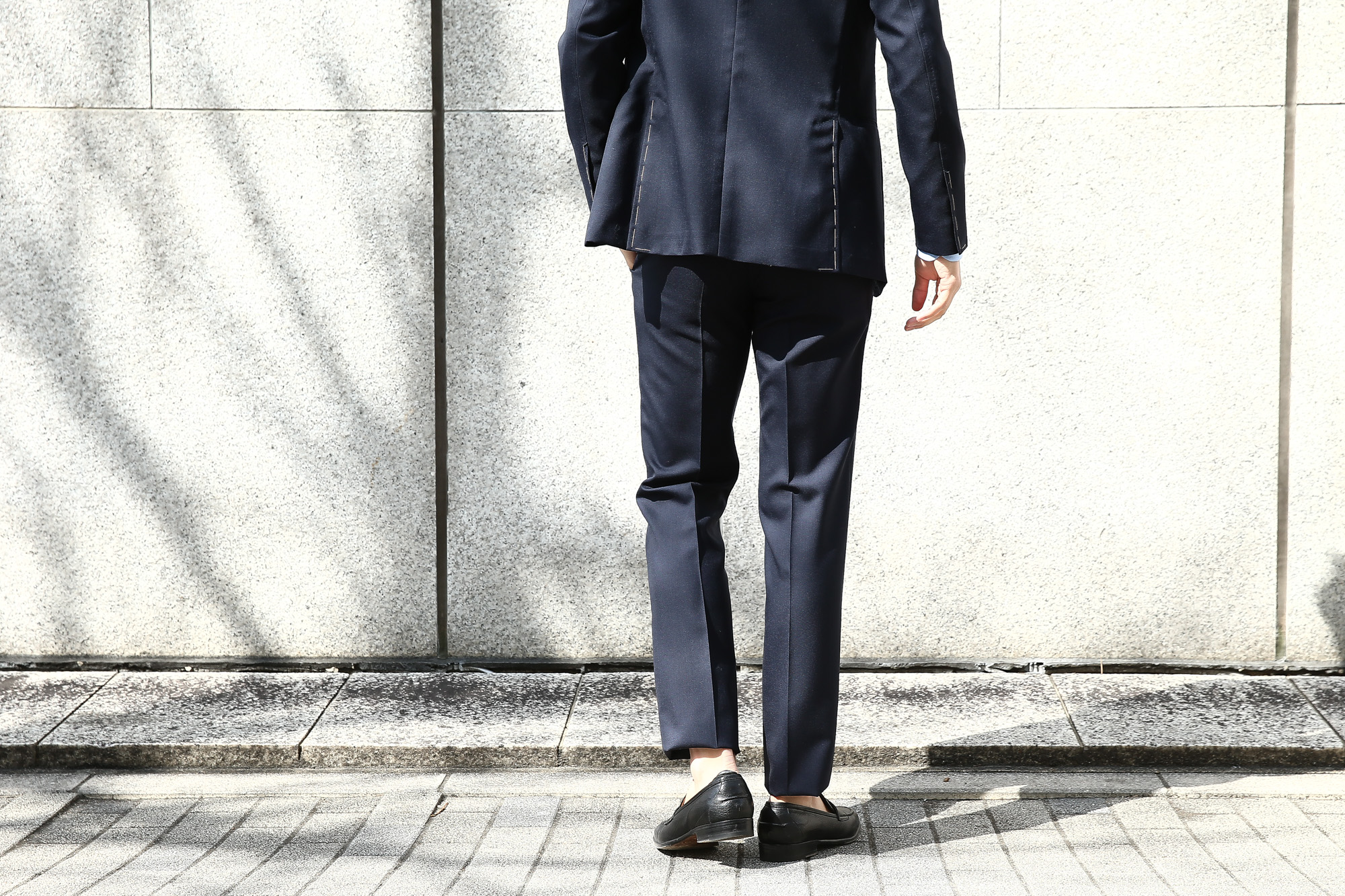 LARDINI (ラルディーニ) SARTORIA (サルトリア) トロピカル サマーウール 段返り3B サマー スーツ NAVY (ネイビー・5) Made in italy (イタリア製) 2018 春夏新作 lardini ラルディーニ 　愛知 名古屋 Alto e Diritto アルト エ デリット