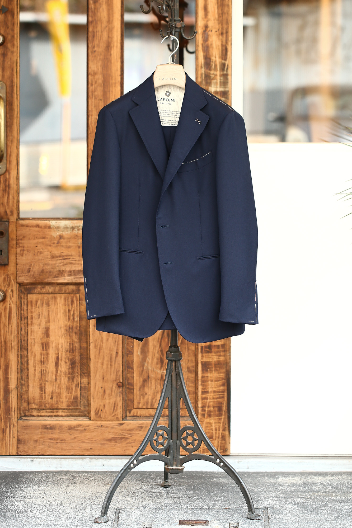 LARDINI (ラルディーニ) SARTORIA (サルトリア) トロピカル サマーウール 段返り3B サマー スーツ NAVY (ネイビー・5) Made in italy (イタリア製) 2018 春夏新作 lardini ラルディーニ 　愛知 名古屋 Alto e Diritto アルト エ デリット