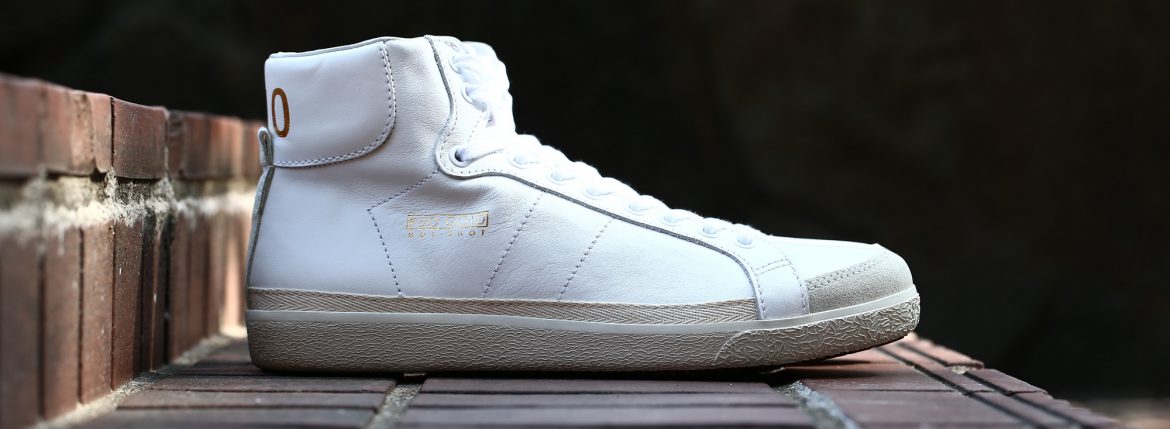 Pantofola d’Oro (パントフォラドーロ) CLASSICO PG75 CALF LEATHERカーフレザー ハイカット レザースニーカー WHITE (ホワイト・WHT) made in italy (イタリア製) 2018 春夏新作のイメージ